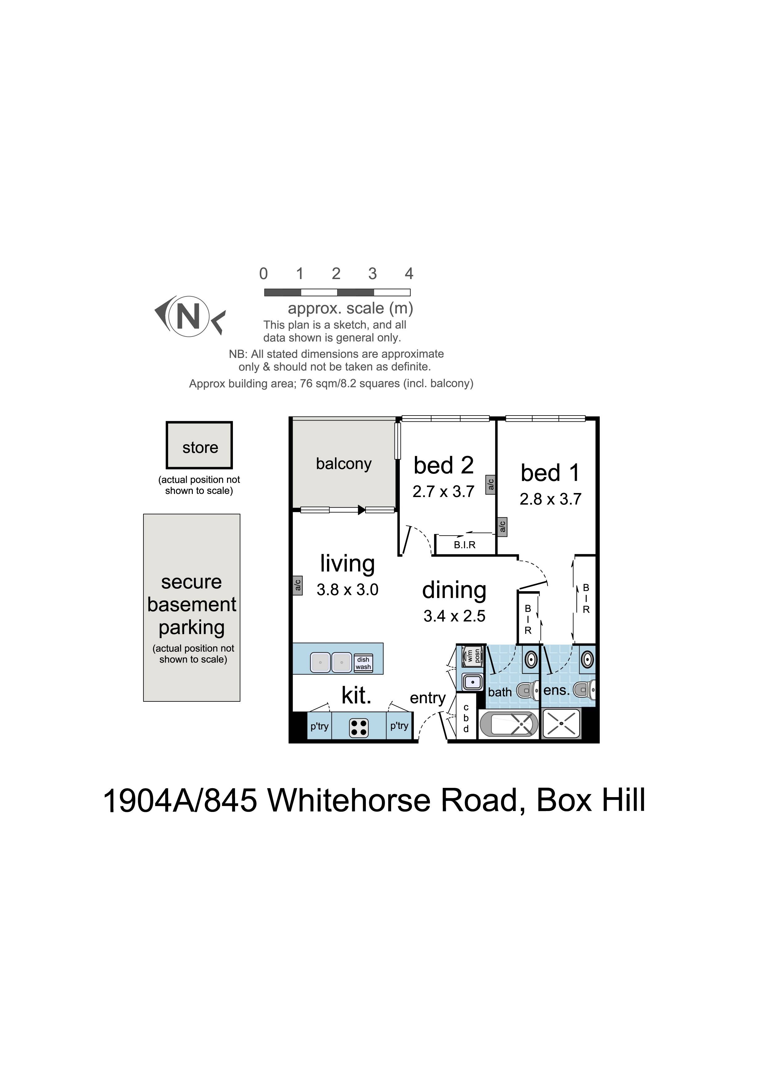2-bedroom unit at 1904A/845 Whitehorse Road, Box Hill, VIC 3128, Whitehorse, Victoria