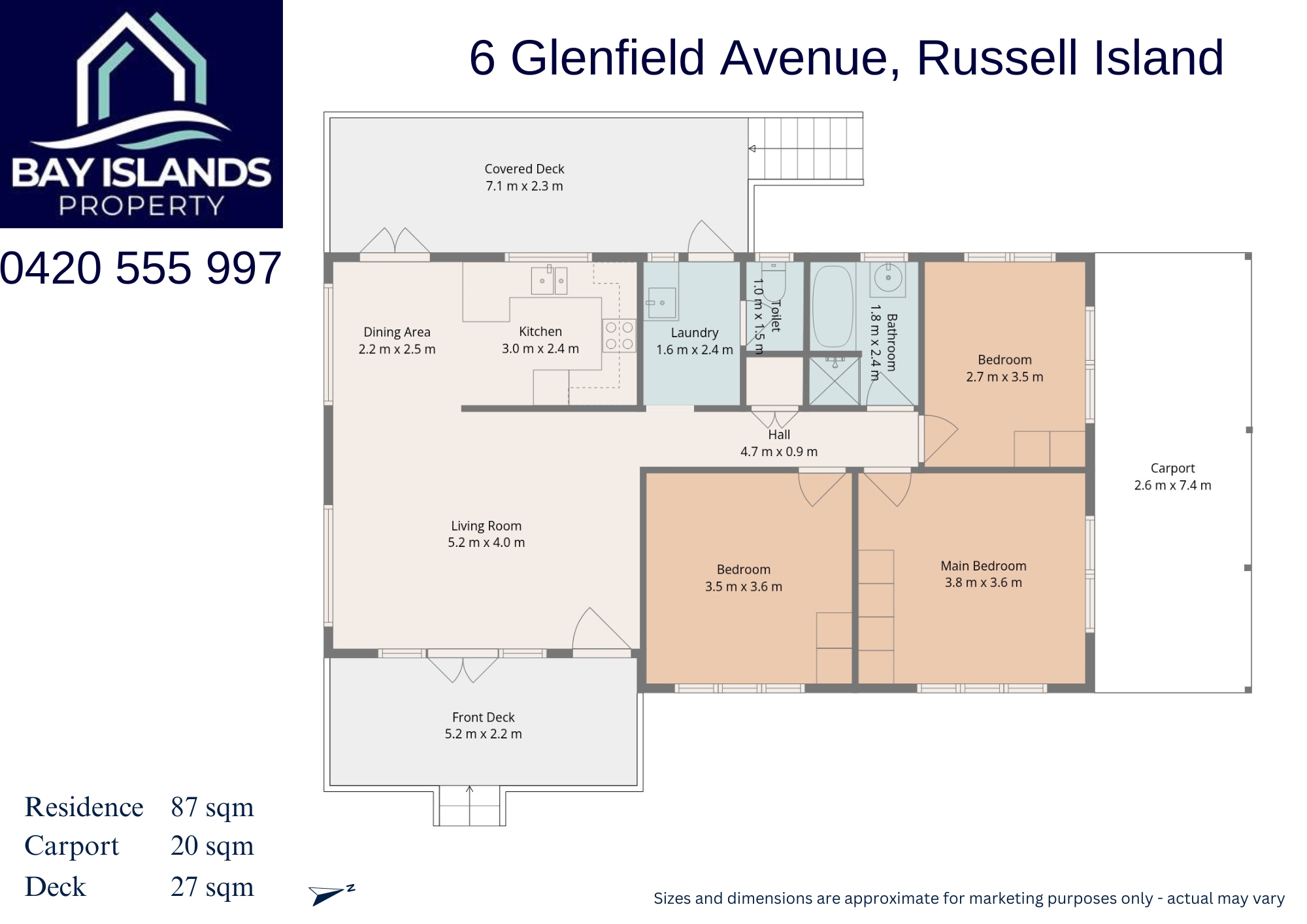 3-bedroom house at 6 Glenfield Avenue, Russell Island, QLD 4184, Redland, Queensland