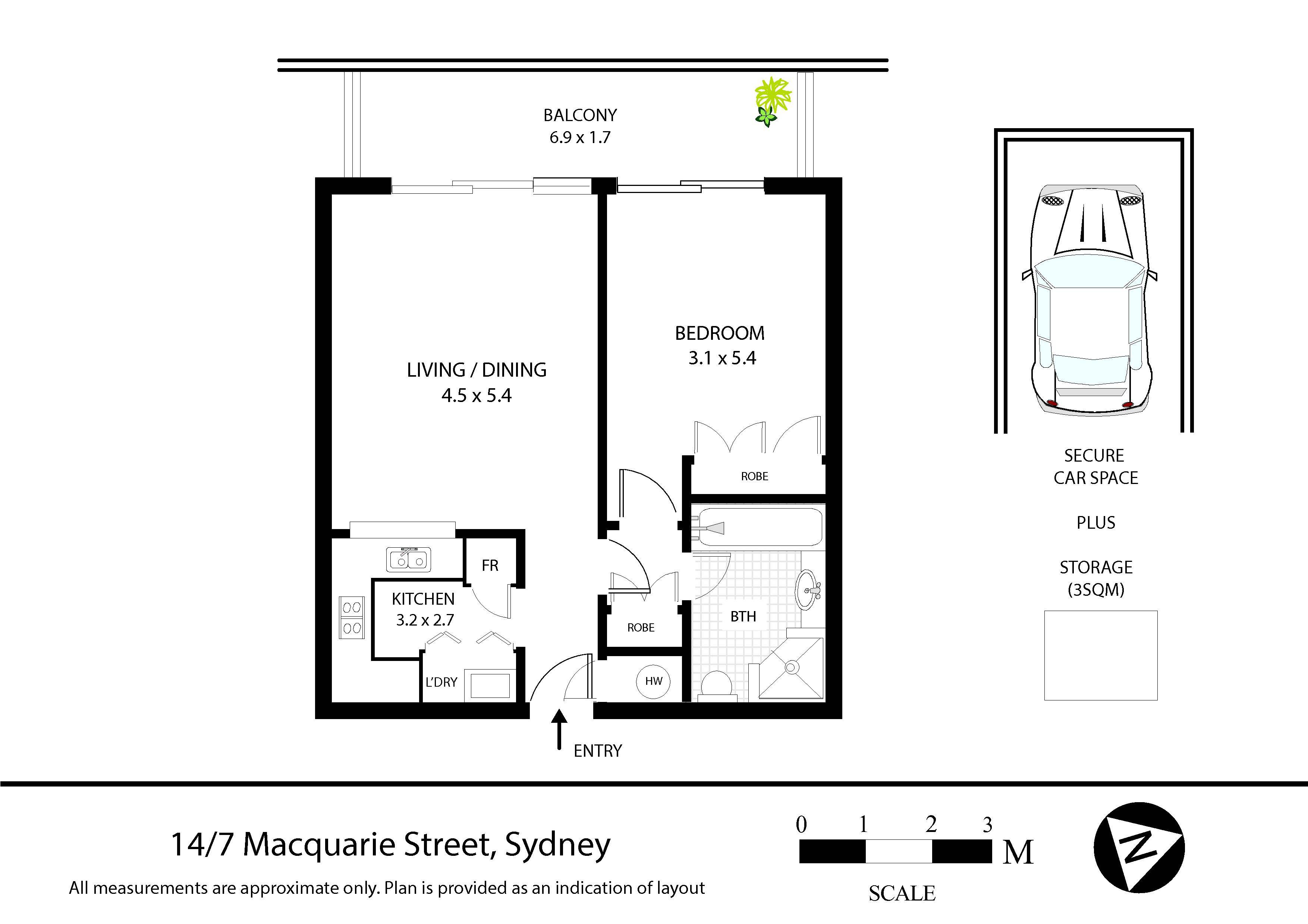 1-bedroom unit at 14/7 Macquarie Street, Sydney, Nsw, 2000, Sydney, New South Wales