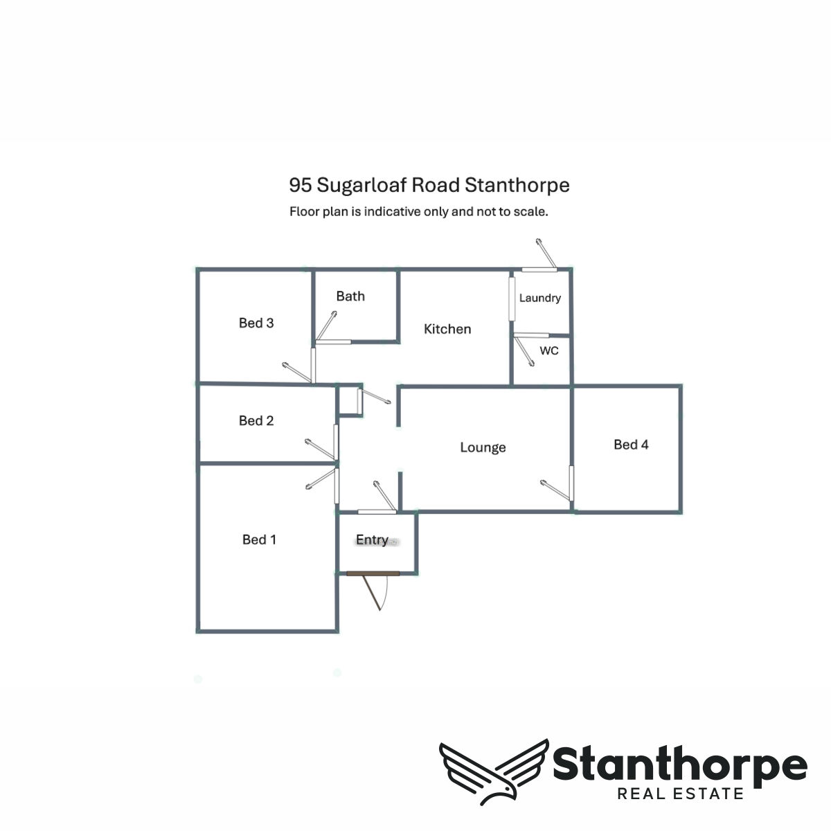 4-bedroom house at 95 Sugarloaf Road, Stanthorpe, QLD 4380, Southern Downs, Queensland