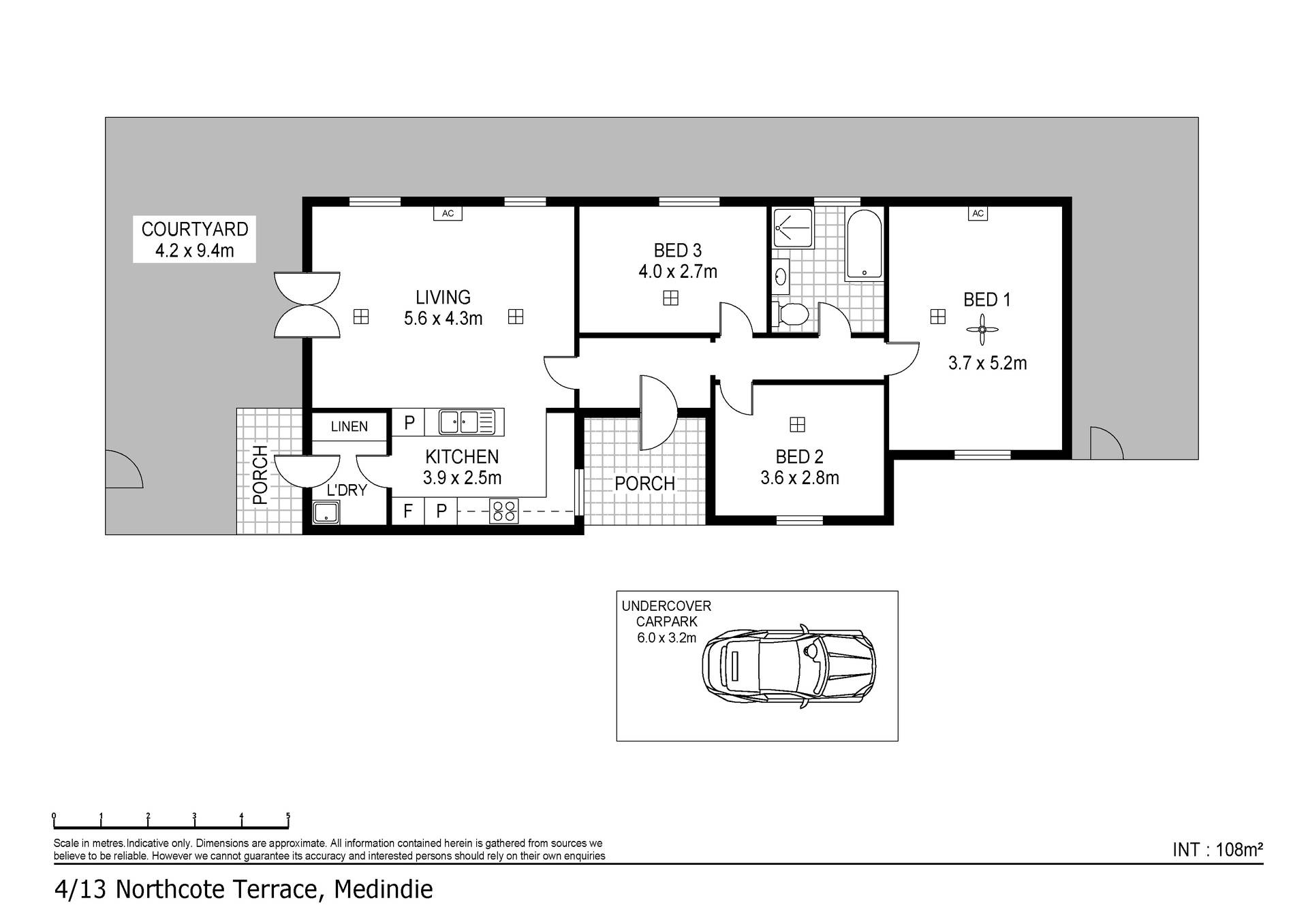 3-bedroom unit at 4 13 NORTHCOTE TERRACE, MEDINDIE SA 5081, Walkerville, South Australia