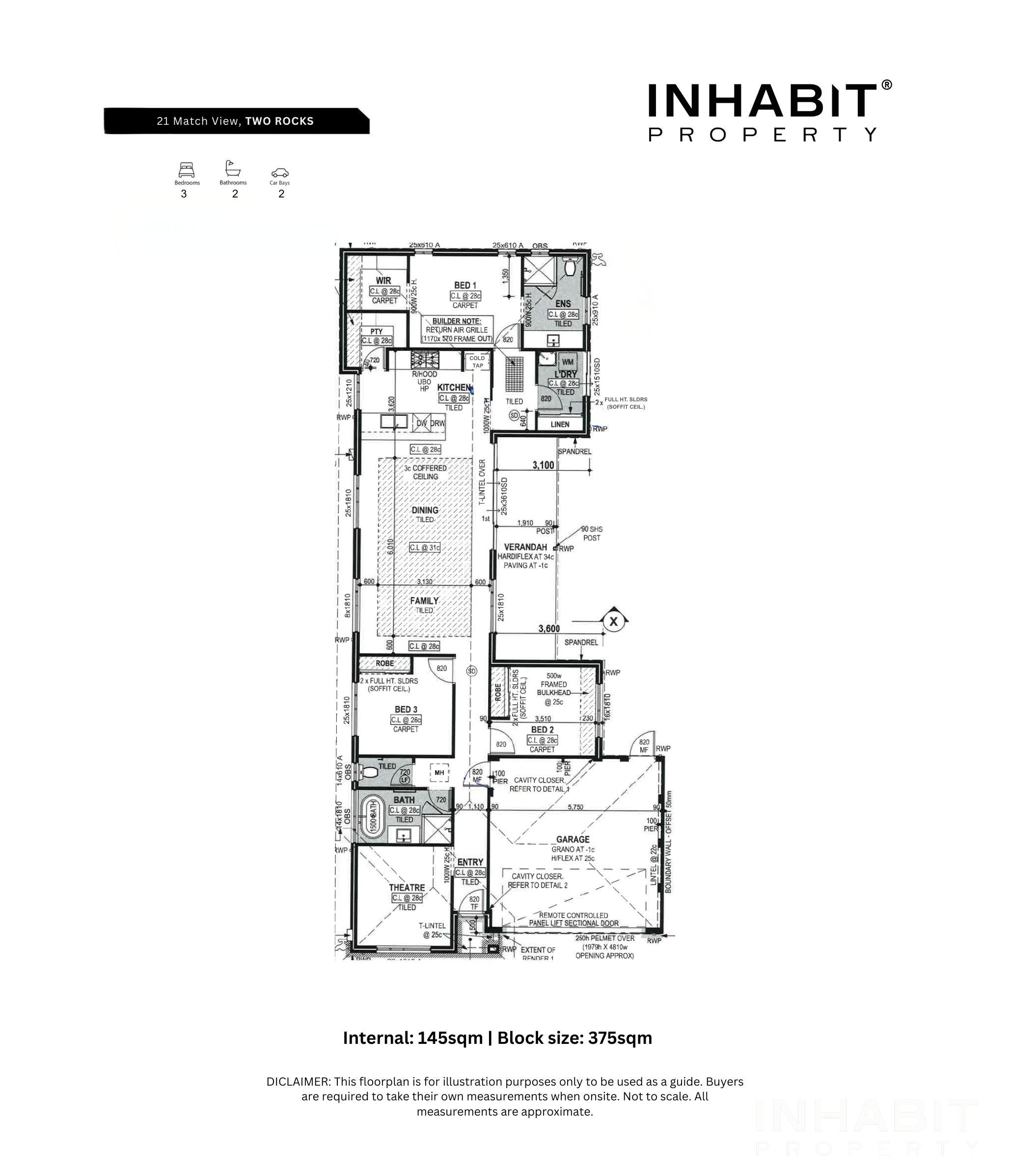 3-bedroom house at 21 Match View, Two Rocks, WA 6037, Wanneroo, Western Australia