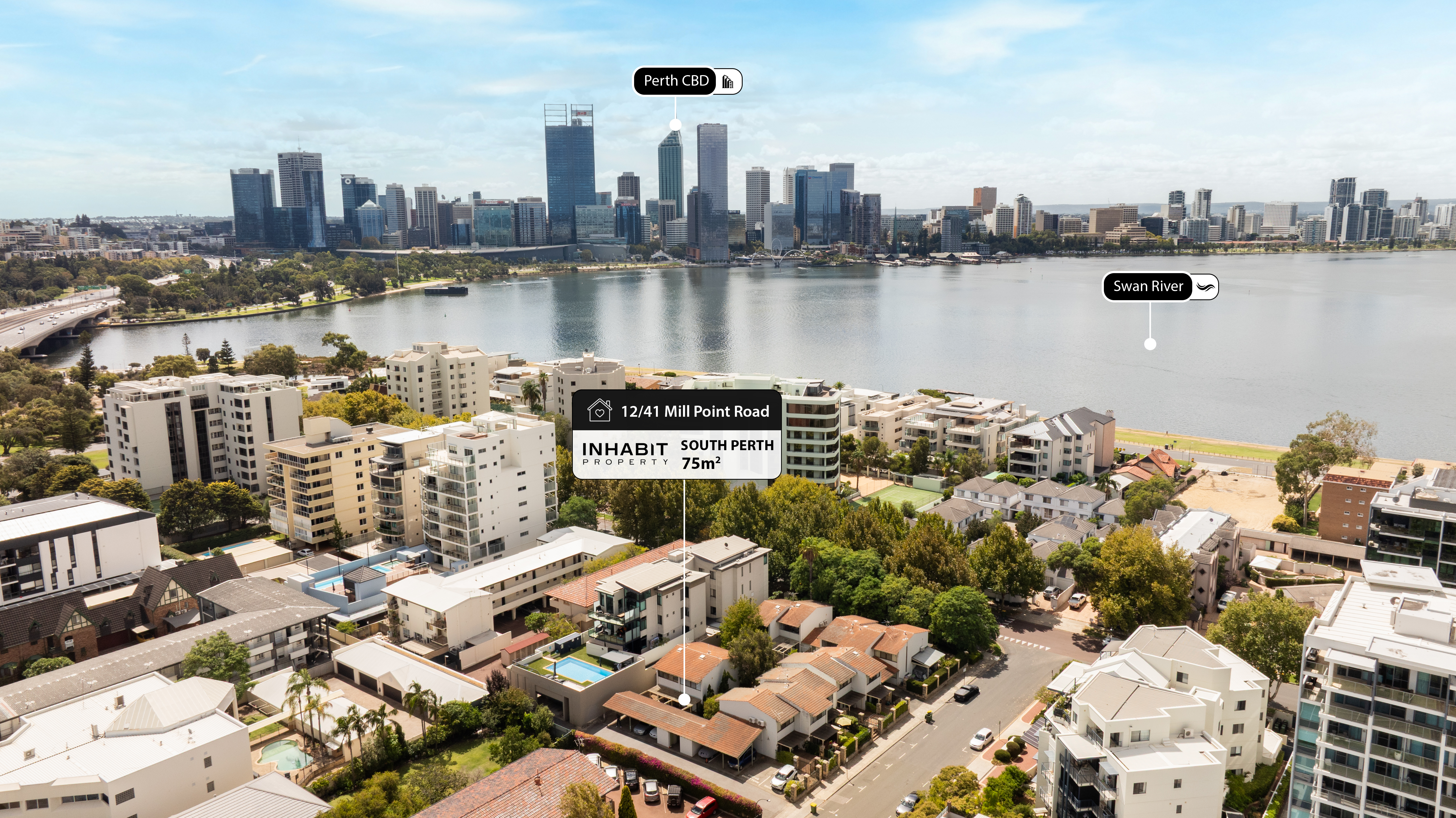 2-bedroom unit at 12/41 Mill Point Road, South Perth, WA 6151, South Perth, Western Australia