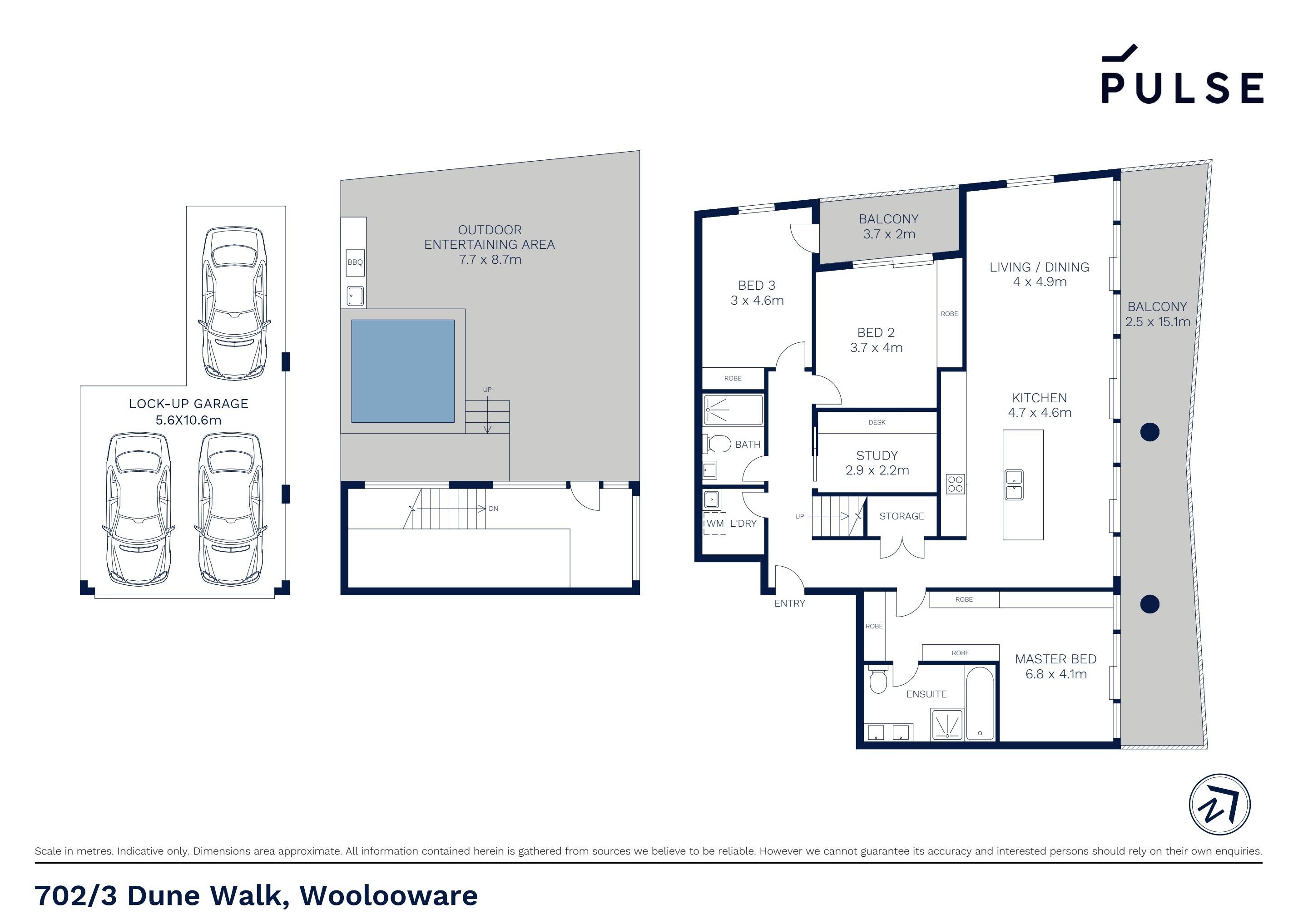 3-bedroom unit at 702/3 Dune Walk, Woolooware, Nsw, 2230, Sutherland, New South Wales
