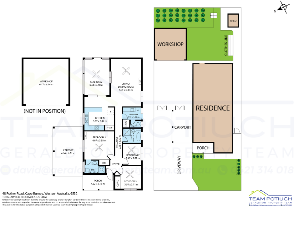 3-bedroom house at 48 Rother Road, Cape Burney, WA 6532, Greater Geraldton, Western Australia