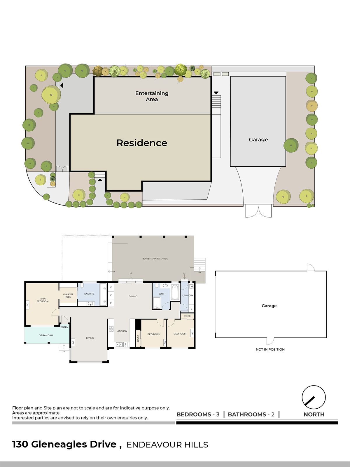 3-bedroom house at 130 GLENEAGLES DRIVE, Endeavour Hills VIC 3802, Casey, Victoria