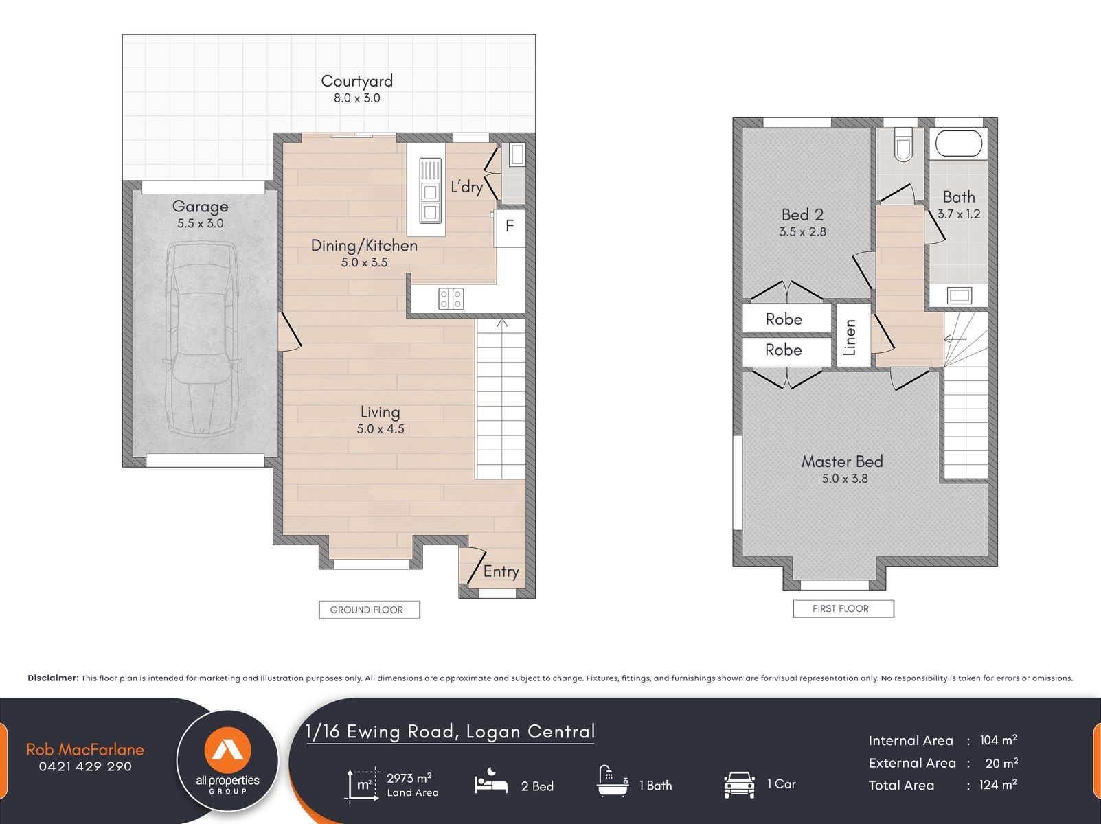 2-bedroom unit at TUDOR GREENS 1 16 EWING ROAD, LOGAN CENTRAL QLD 4114, Logan, Queensland