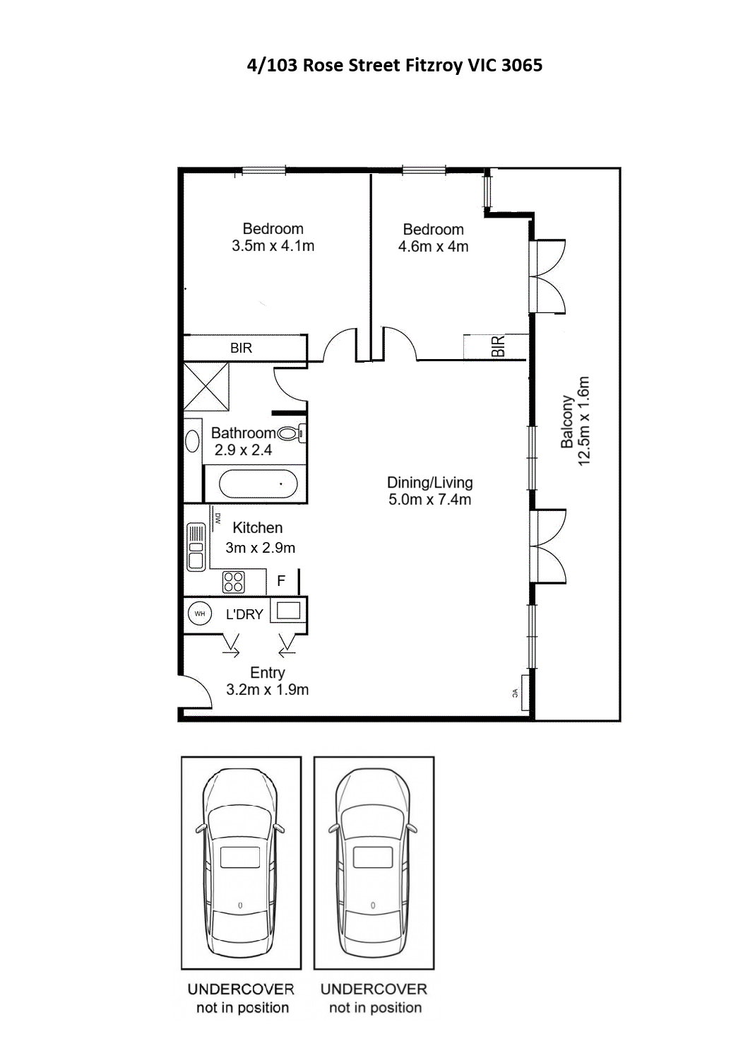 2-bedroom unit at 4 103 ROSE STREET, FITZROY VIC 3065, Yarra, Victoria