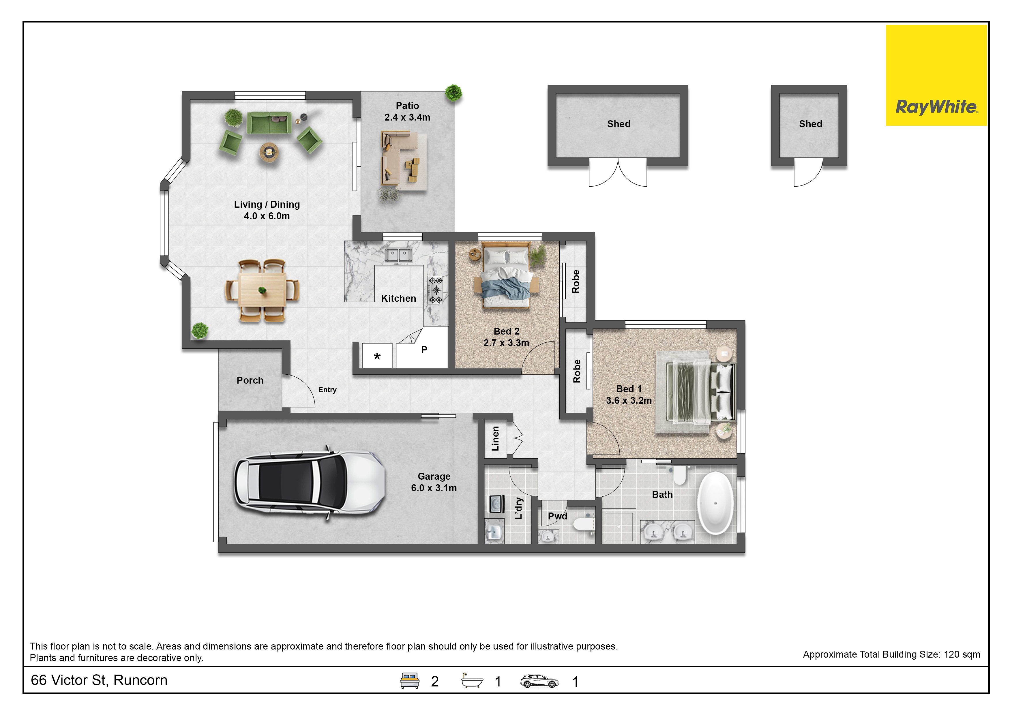 2-bedroom unit at 66 Victor Street, Runcorn, QLD 4113, , Queensland
