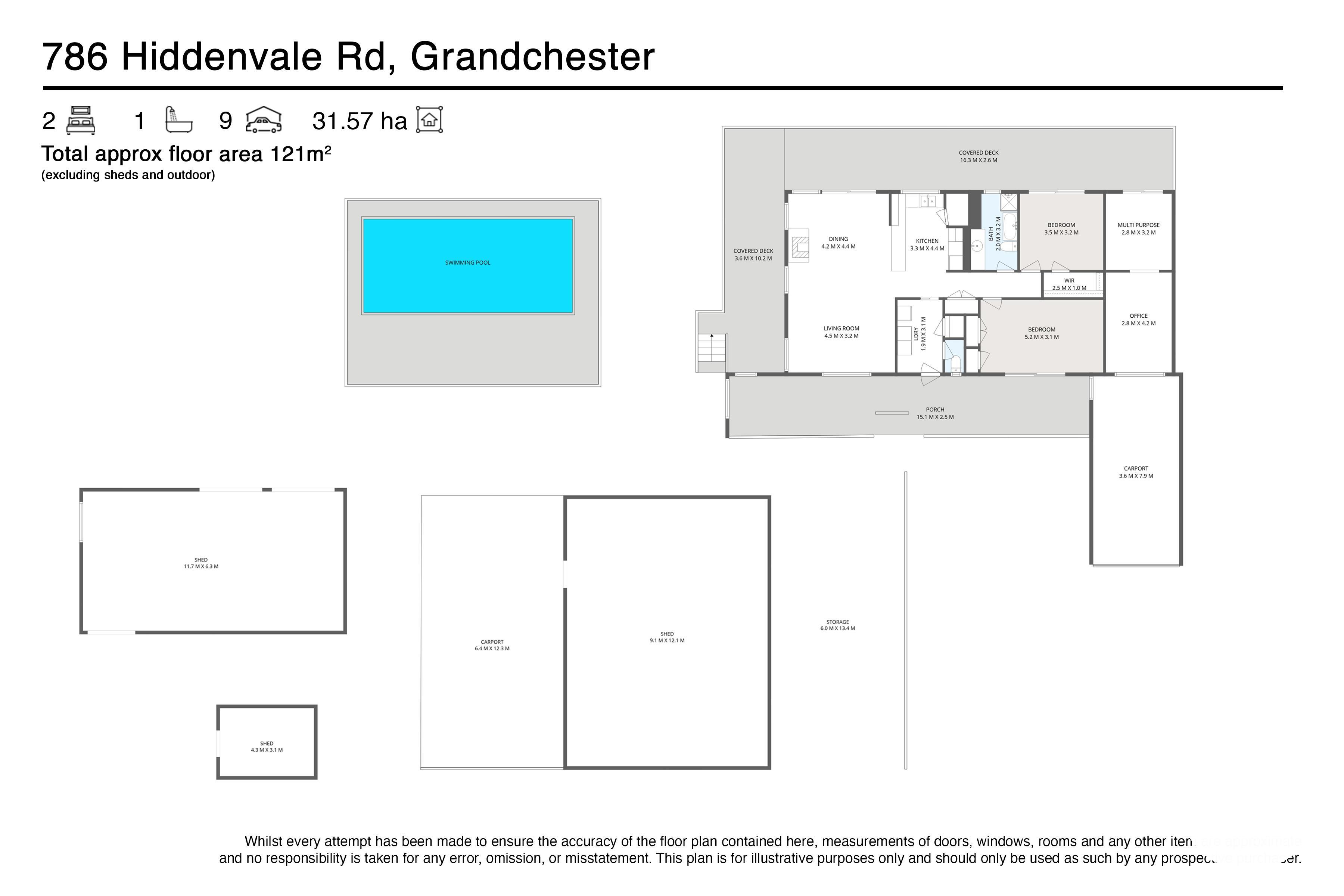 2-bedroom house at 786 Hiddenvale Road, Grandchester, QLD 4340, , Queensland