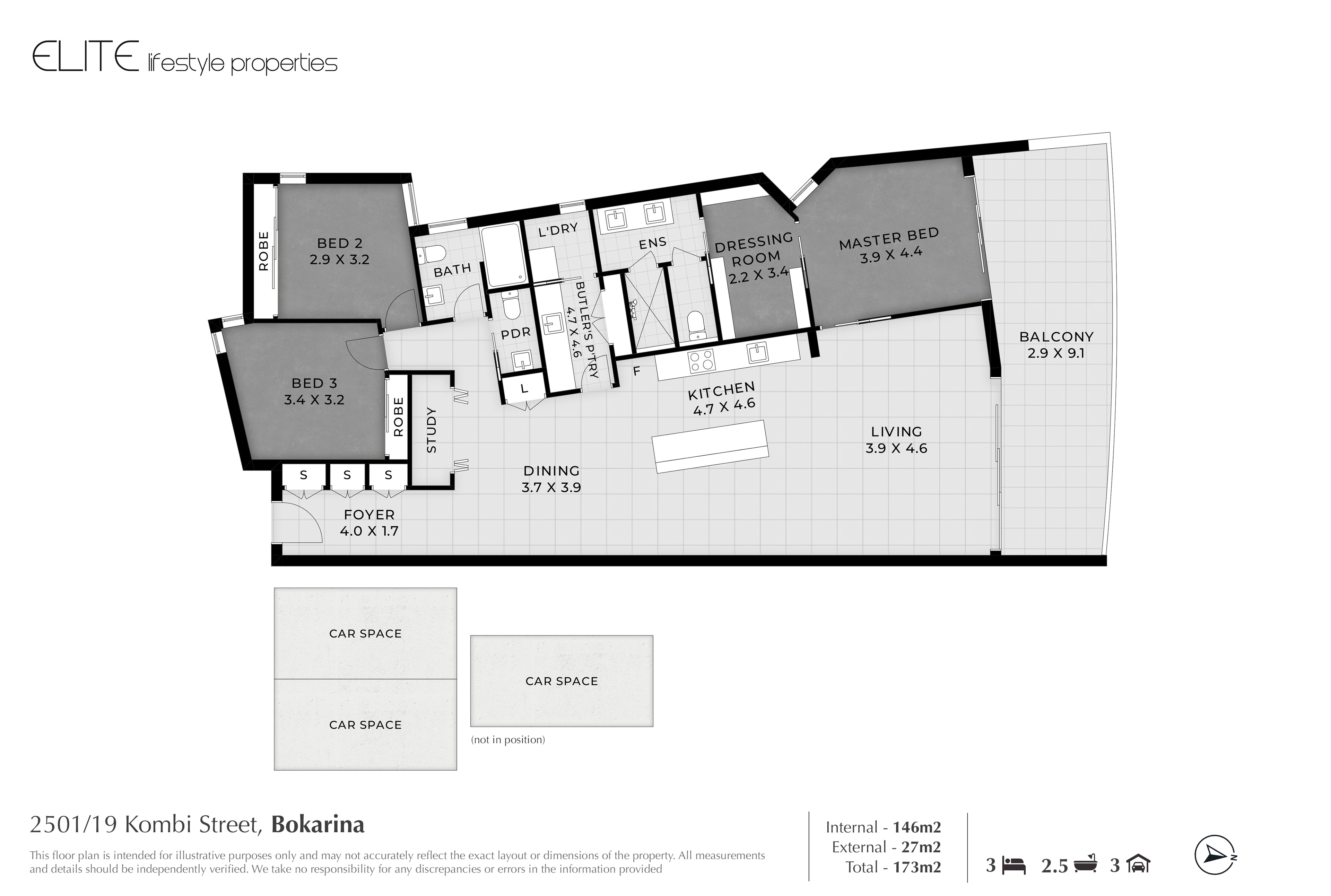 3-bedroom unit at 2501/19 Kombi Street, Bokarina, QLD 4575, Sunshine Coast, Queensland