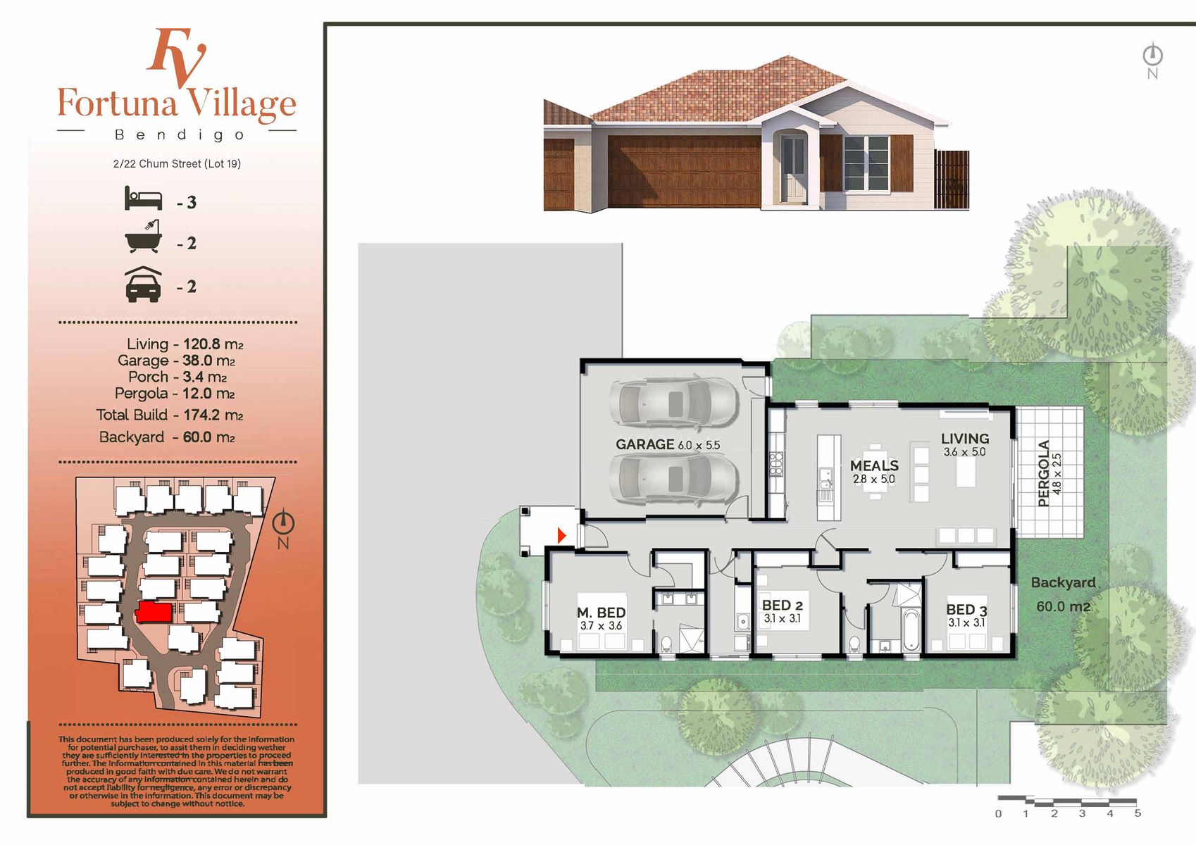 3-bedroom unit at 2/22 Chum Street, Golden Square, VIC 3555, Greater Bendigo, Victoria