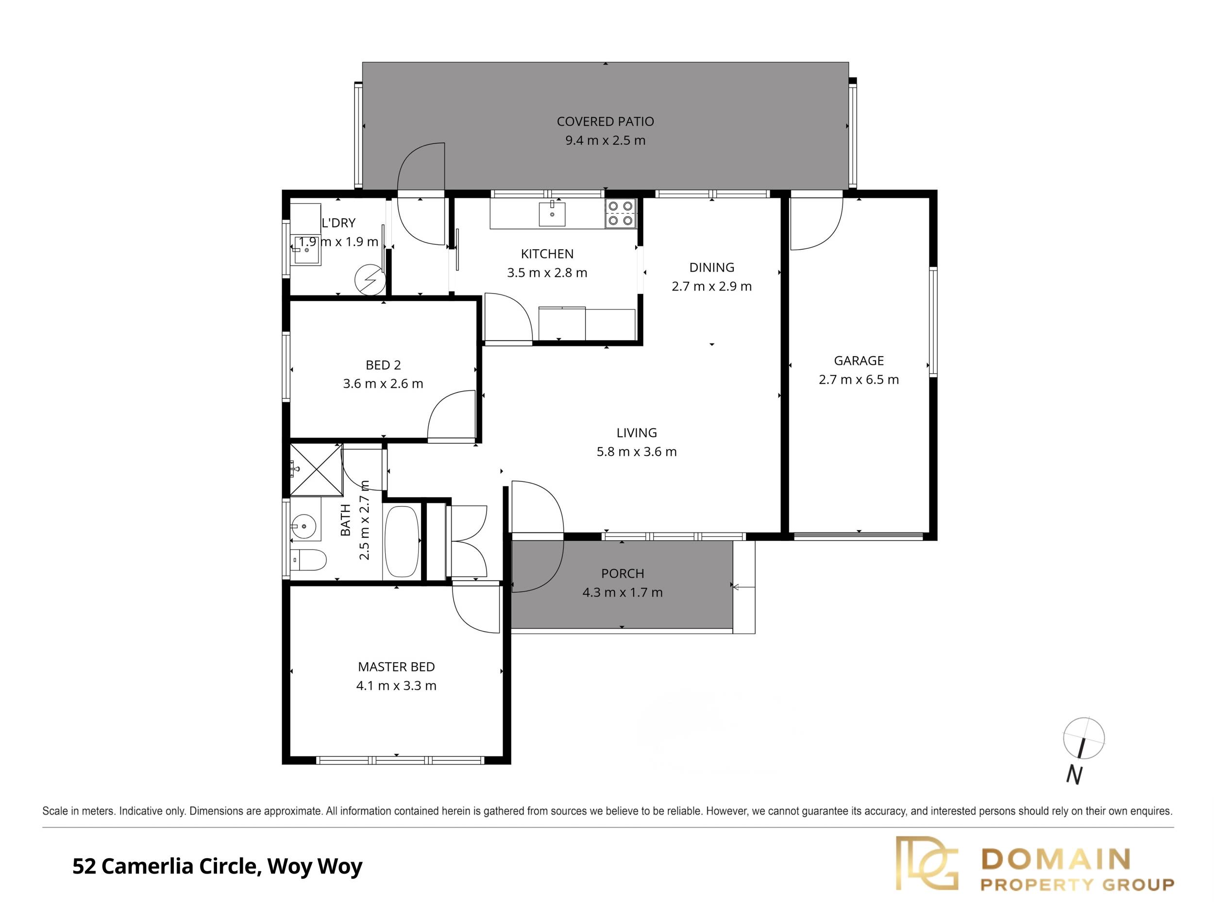 2-bedroom house at 52 Camellia Circle, Woy Woy, NSW 2256, Central Coast (Nsw), New South Wales