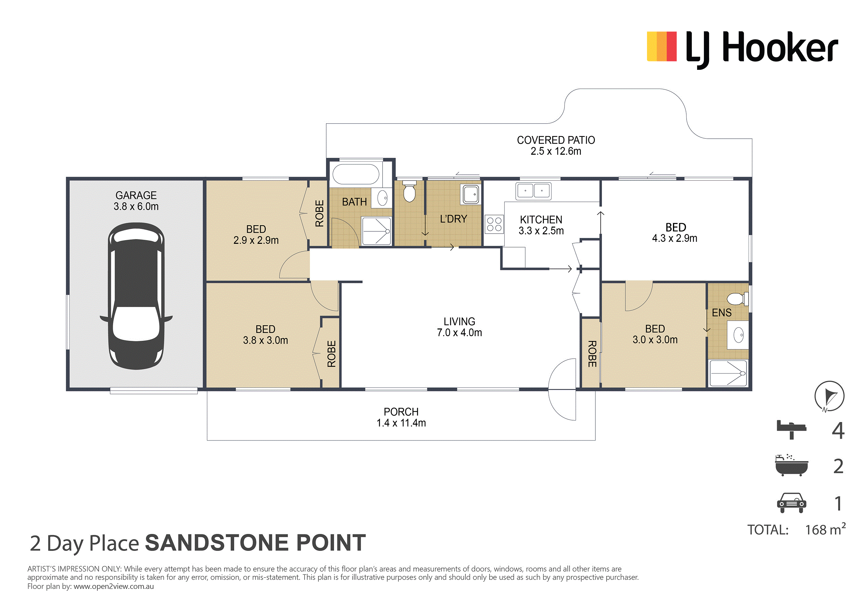 4-bedroom house at 2 DAY PLACE, Sandstone Point QLD 4511, Moreton Bay, Queensland