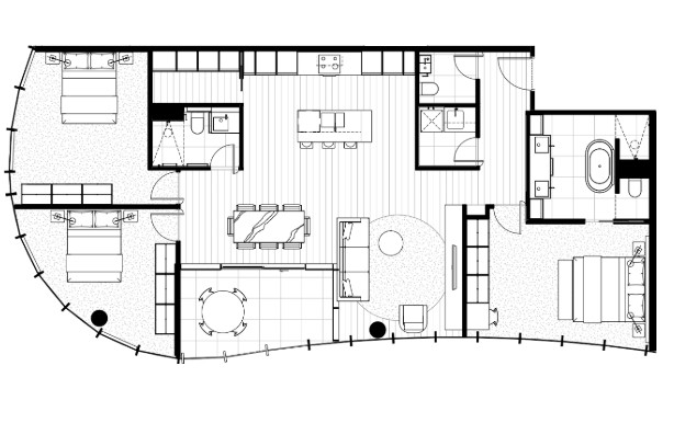3-bedroom unit at 1303/112 Adderley St, West Melbourne, Vic, 3003, Melbourne, Victoria