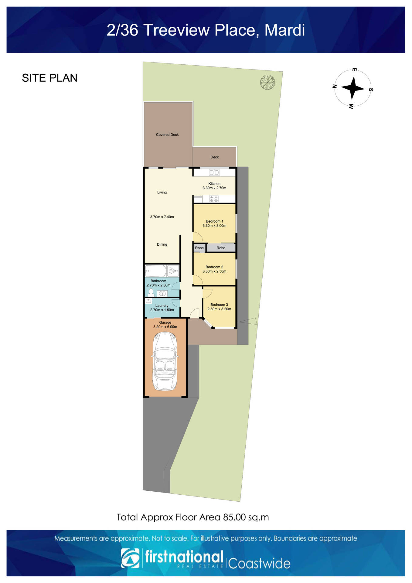 3-bedroom unit at 2/36 Treeview Place, Mardi, NSW 2259, , New South Wales