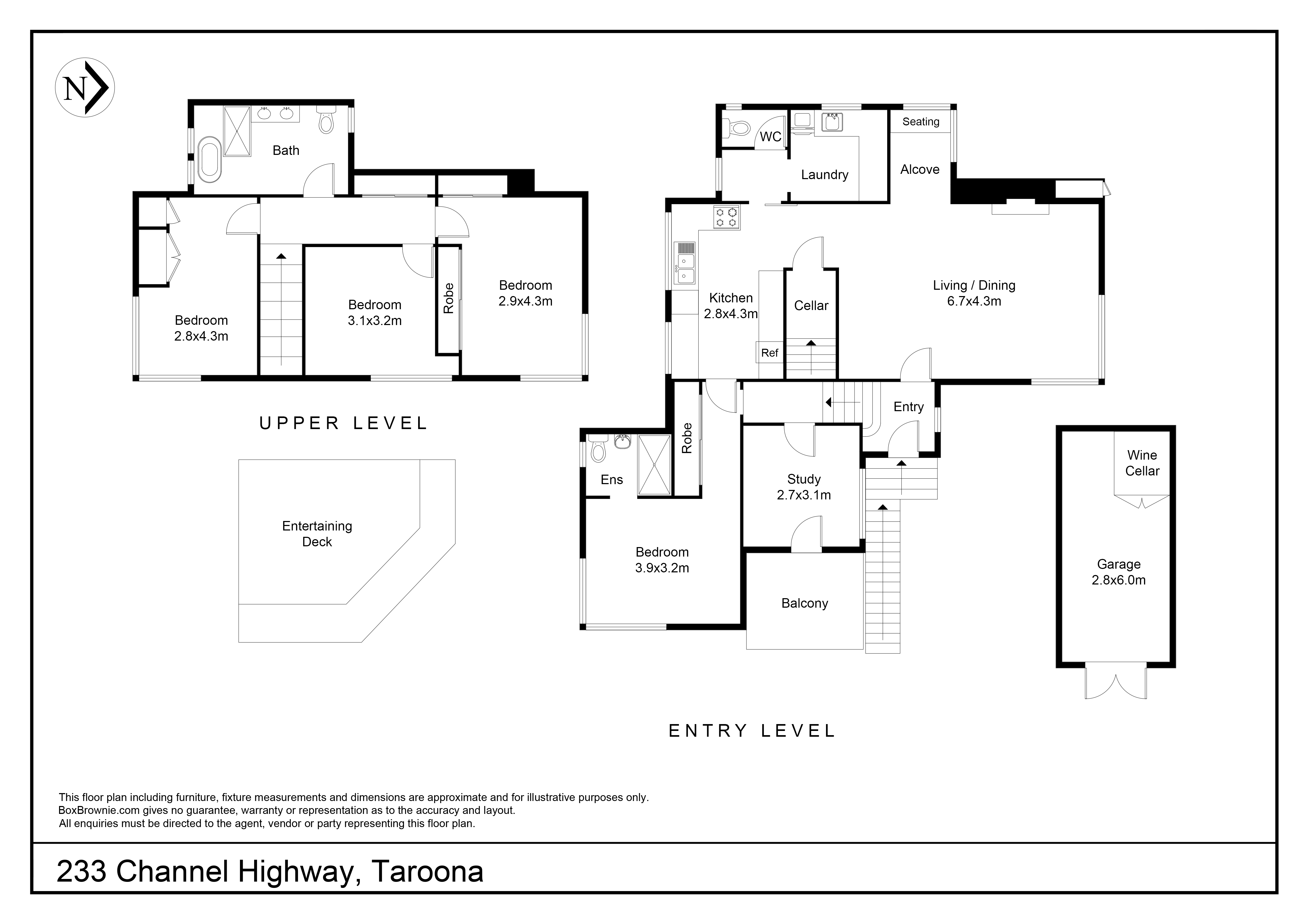 4-bedroom house at 233 Channel Highway, Taroona, TAS 7053, Kingborough, Tasmania