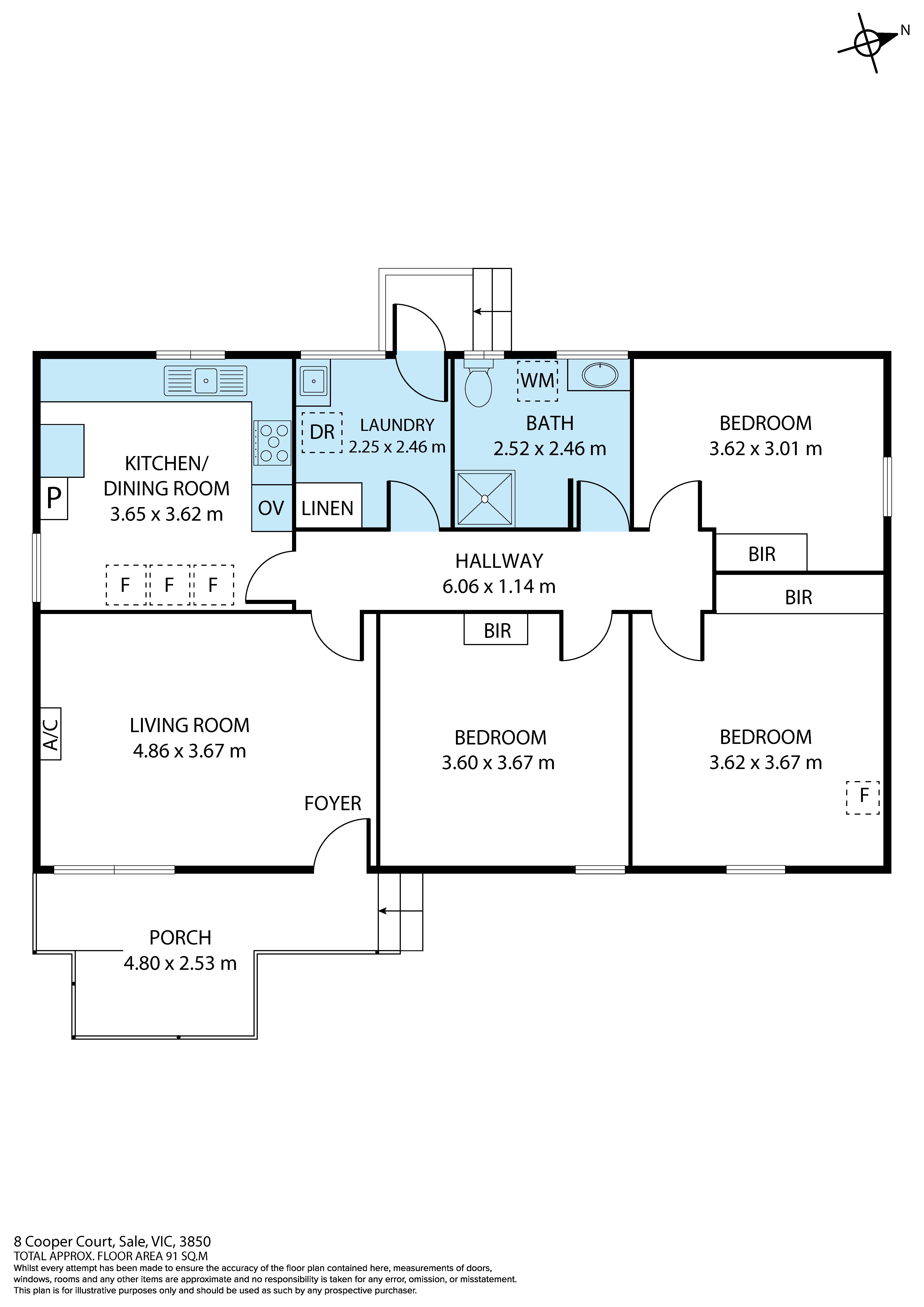 3-bedroom house at 8 Cooper Court, Sale, VIC 3850, Wellington, Victoria
