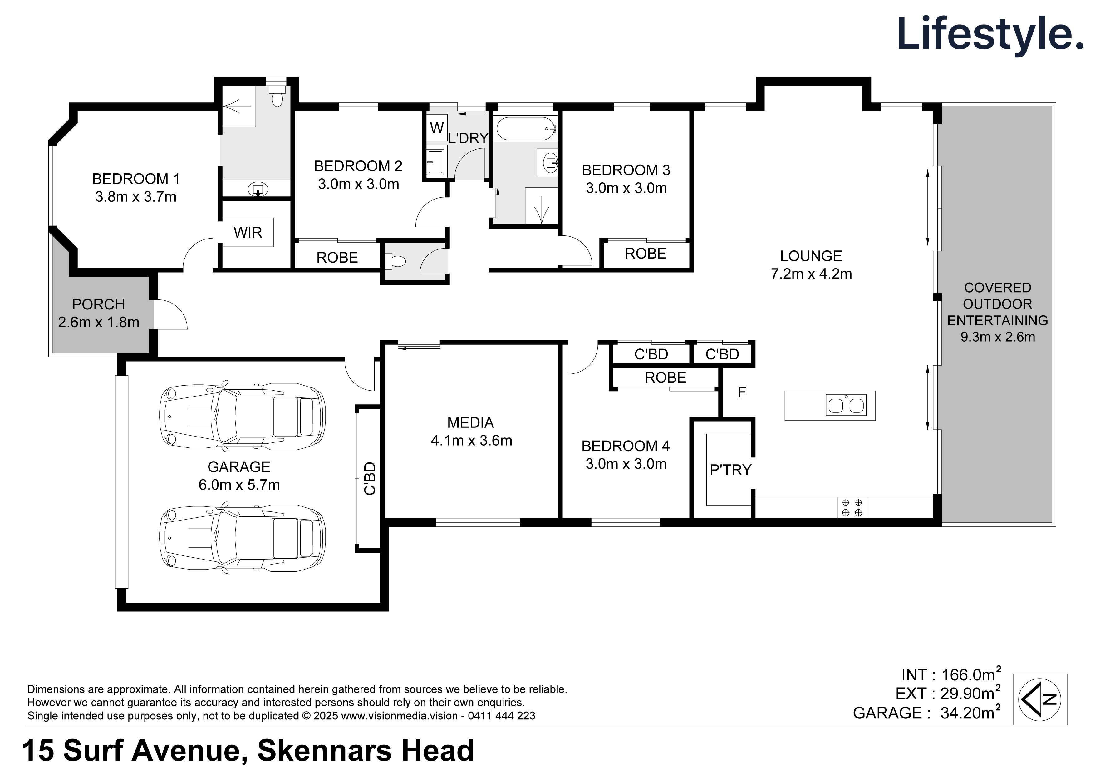 4-bedroom house at 15 Surf Avenue, Skennars Head, NSW 2478, Ballina, New South Wales