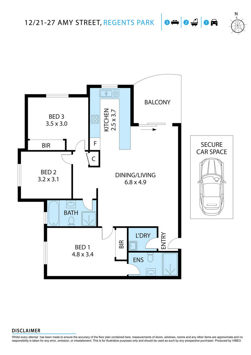 3-bedroom unit at 12/21-27 Amy Street, Regents Park, NSW 2143, Cumberland, New South Wales