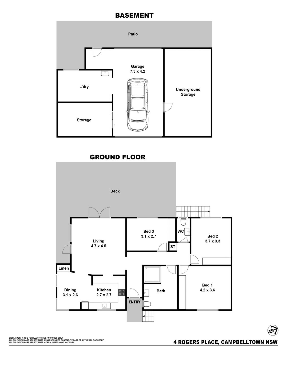 3-bedroom house at 4 ROGERS PLACE, Campbelltown NSW 2560, , New South Wales