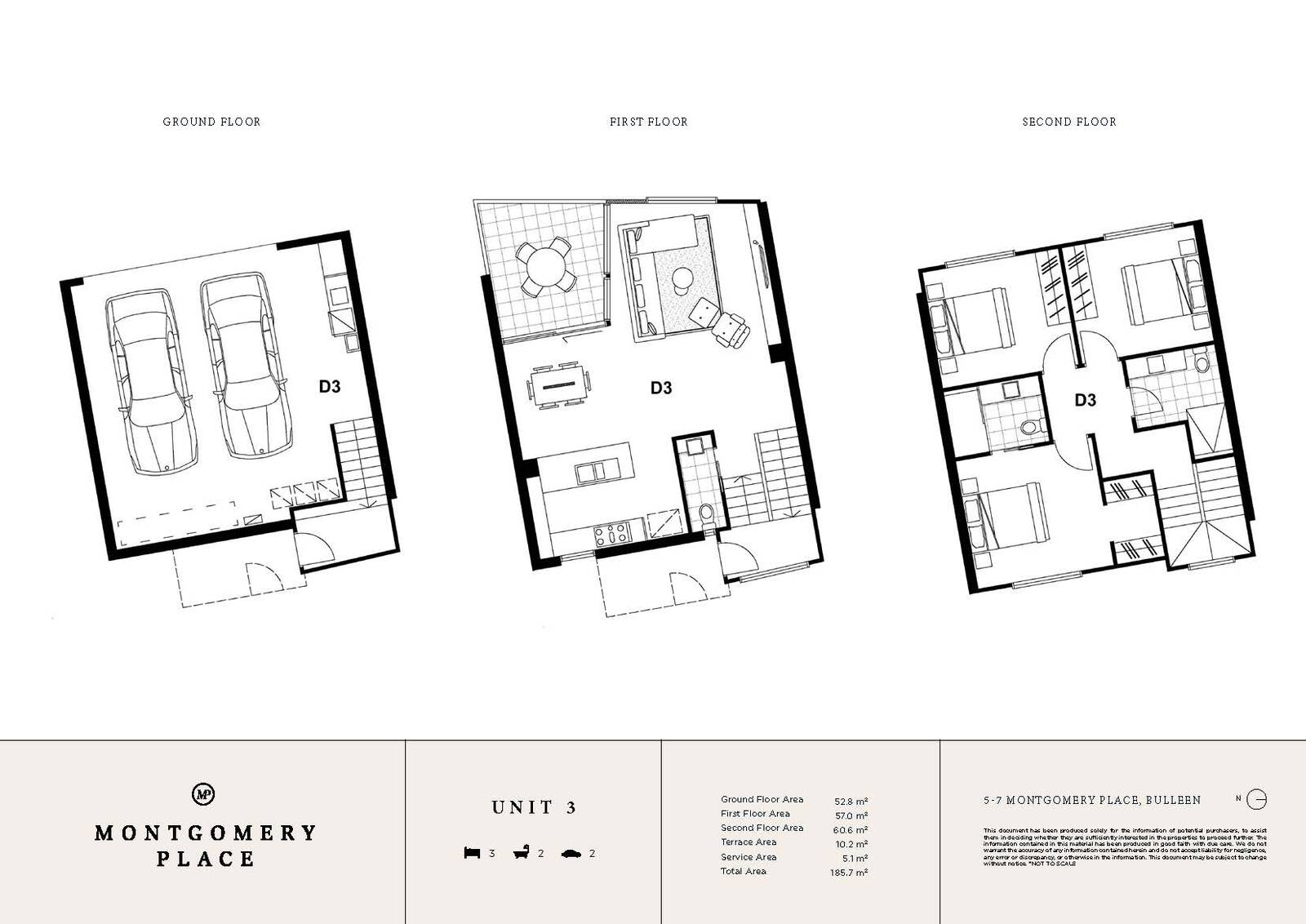3-bedroom unit at 1-8/5-7 Montgomery Place, Bulleen, VIC 3105, Manningham, Victoria