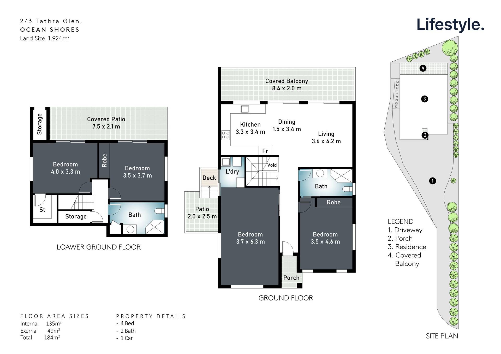 3-bedroom unit at 2/3 Tathra Glen, Ocean Shores, NSW 2483, Byron, New South Wales