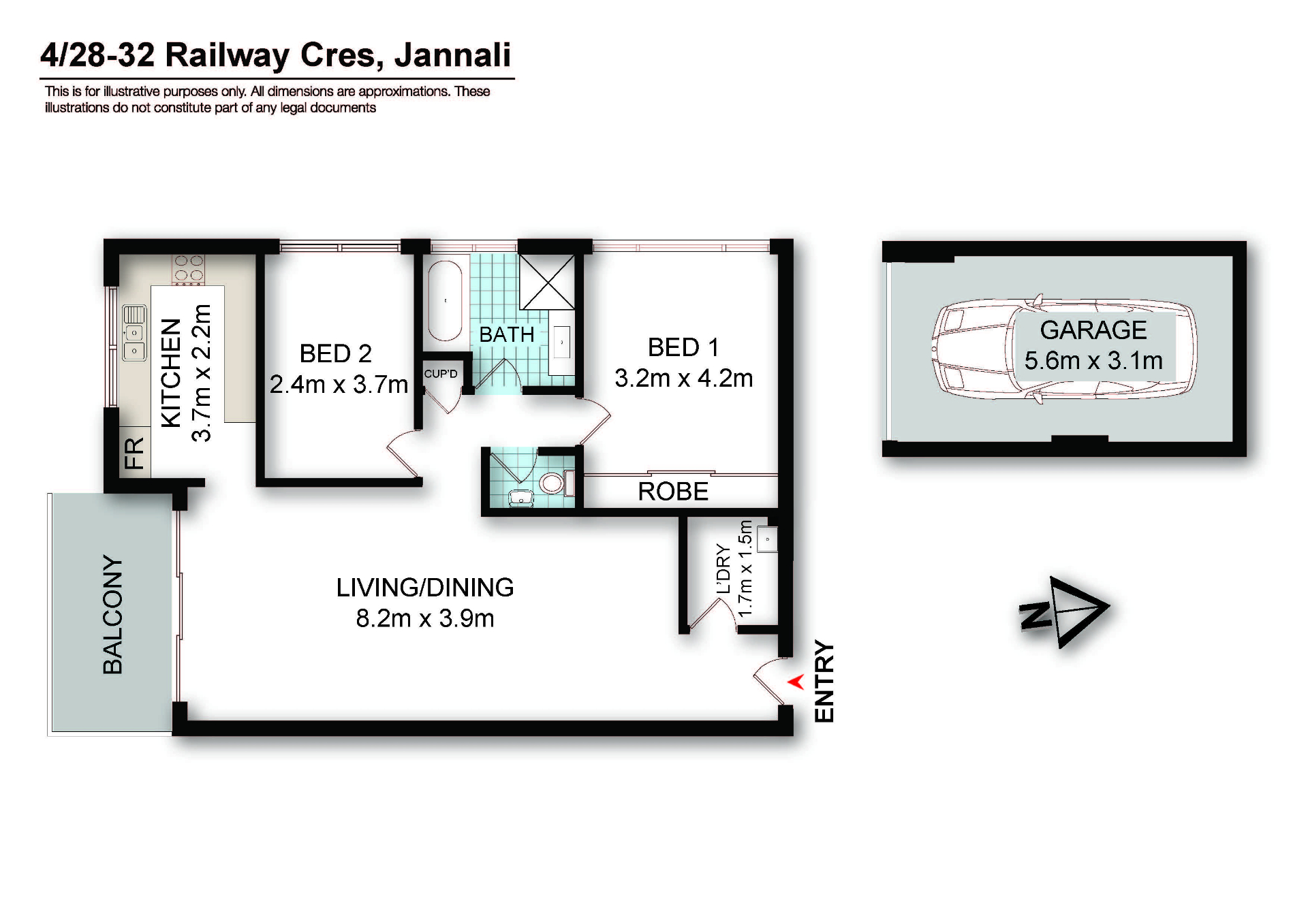 2-bedroom unit at 28-32 Railway Crescent, Jannali, NSW 2226, , New South Wales