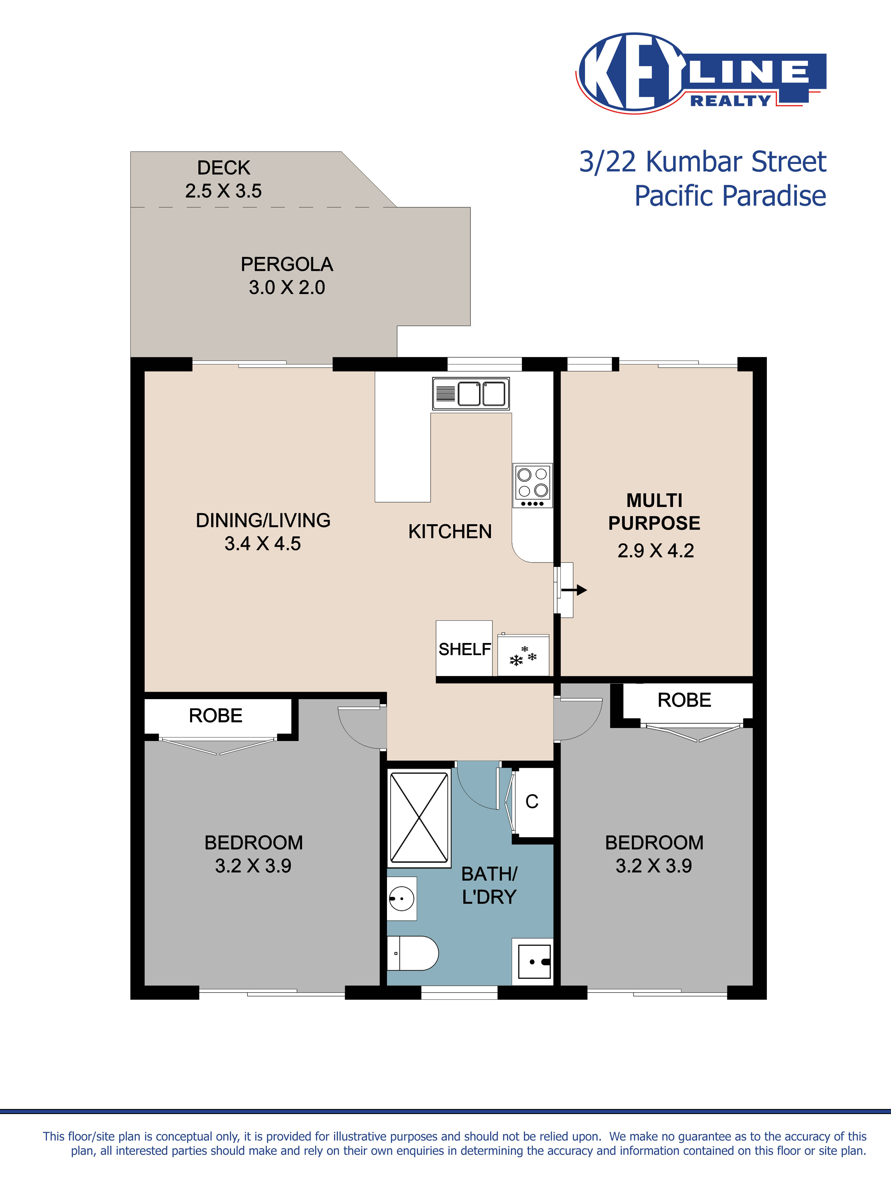 2-bedroom unit at 3/22 Kumbar Street, Pacific Paradise, QLD 4564, Sunshine Coast, Queensland