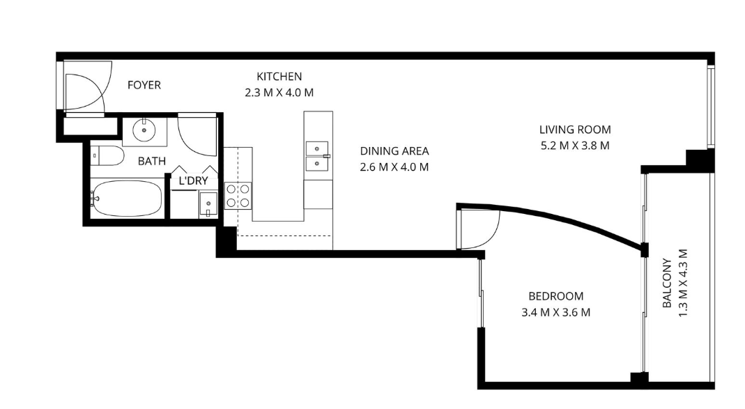 1-bedroom unit at 202/16 Moore Street, City, ACT 2601, Unincorporated Act, Australian Capital Territory