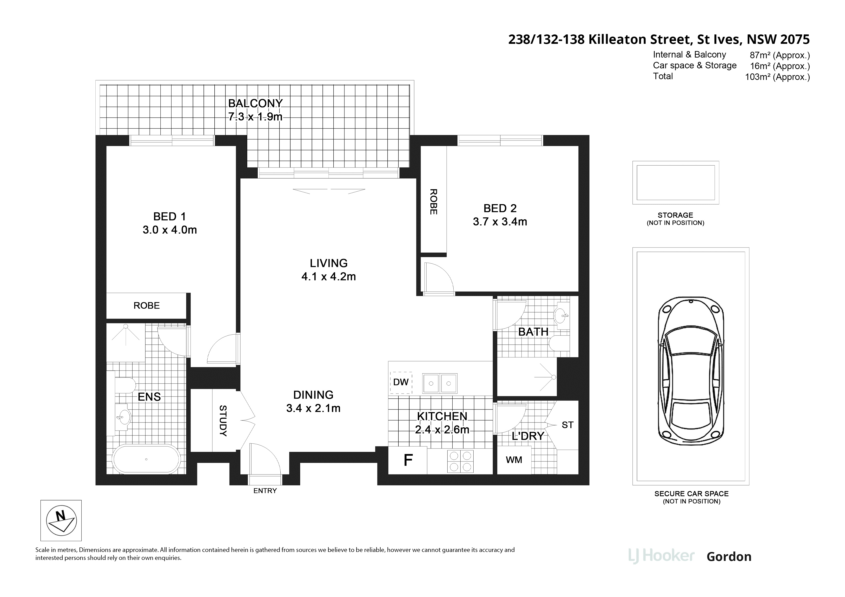 2-bedroom unit at 238/132-138 Killeaton Street, St Ives, NSW 2075, Ku-Ring-Gai, New South Wales