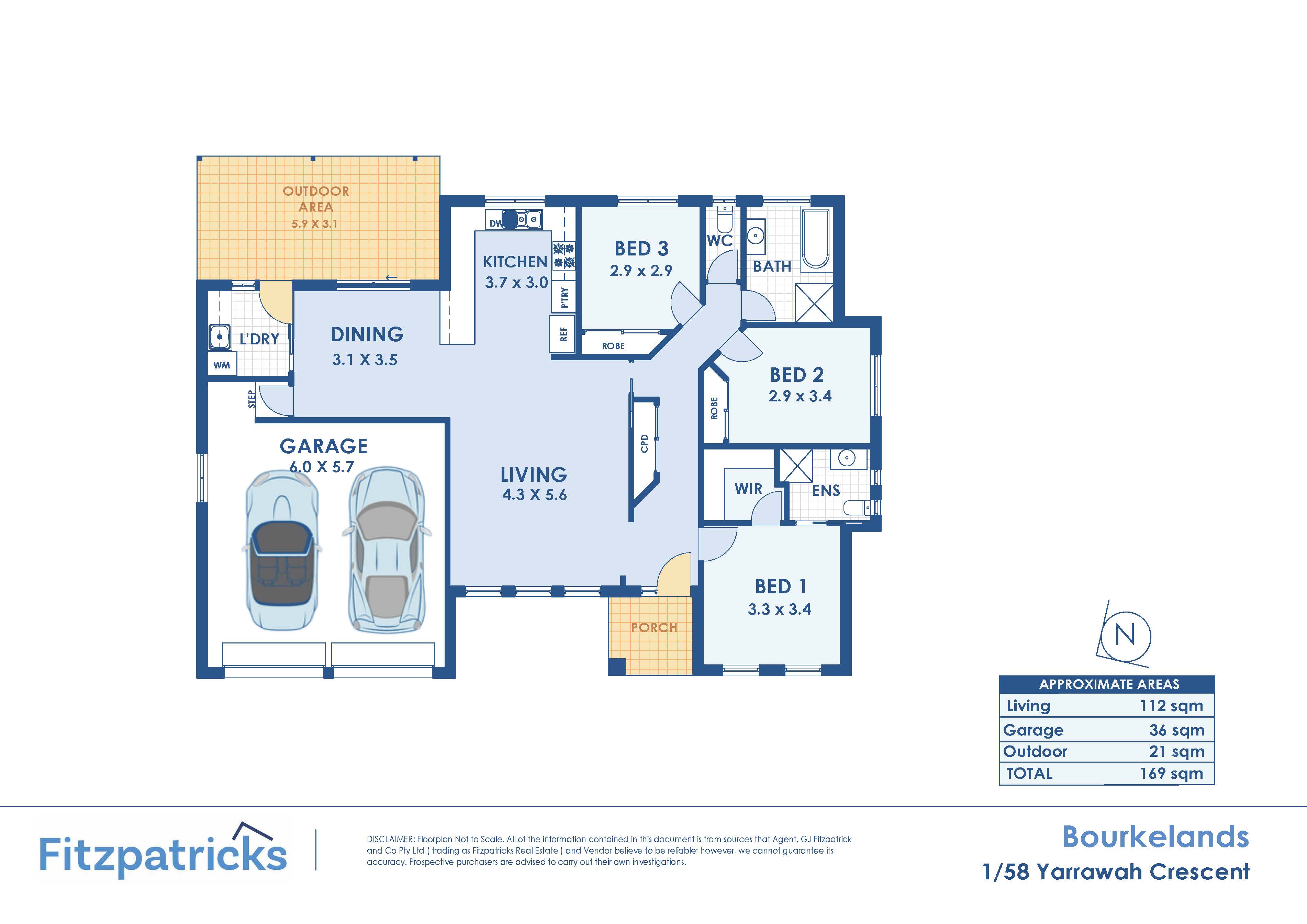 3-bedroom house at 1/58 Yarrawah Crescent, Bourkelands, NSW 2650, Wagga Wagga, New South Wales