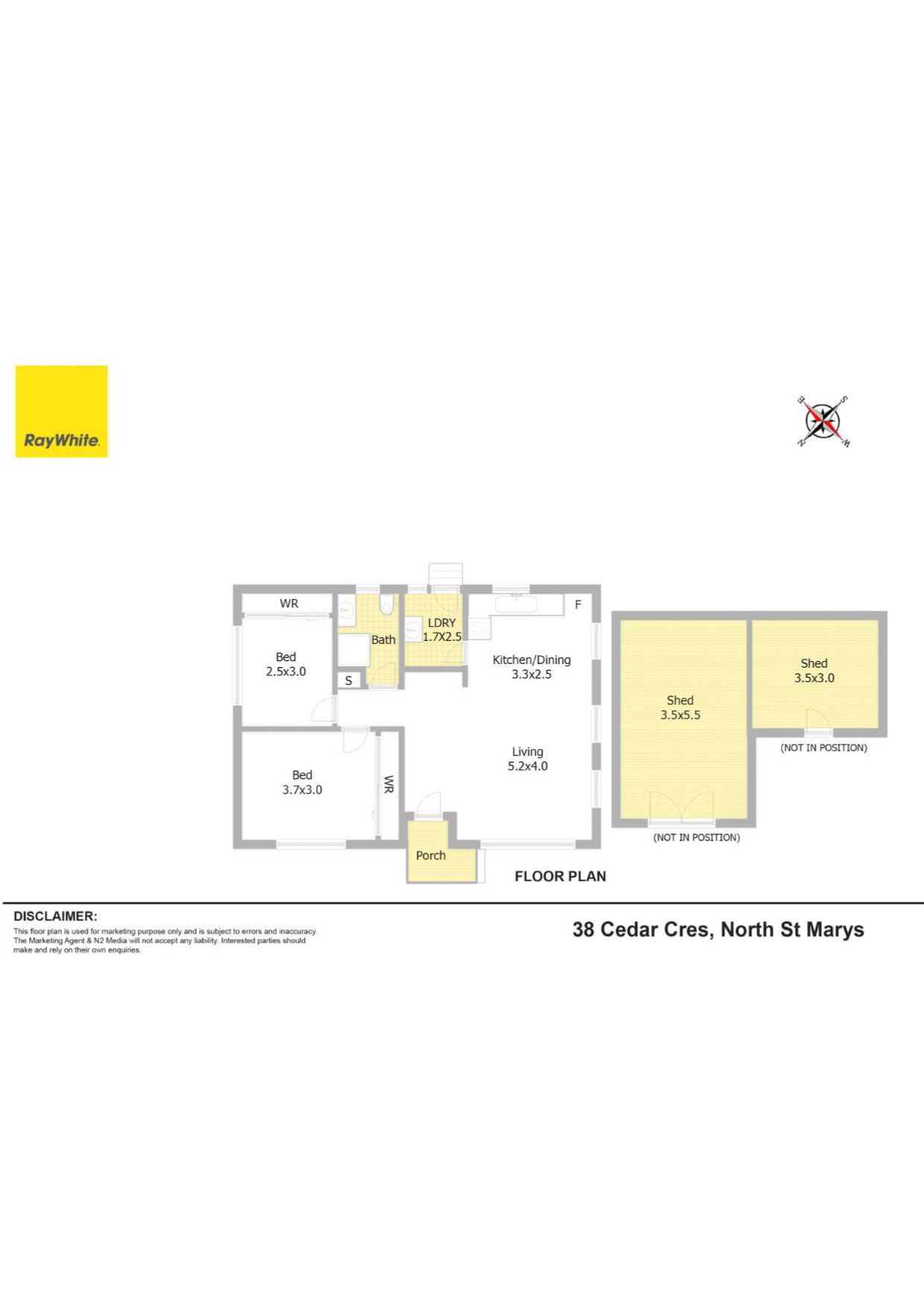 2-bedroom house at 38 Cedar Crescent, North St Marys, NSW 2760, Penrith, New South Wales