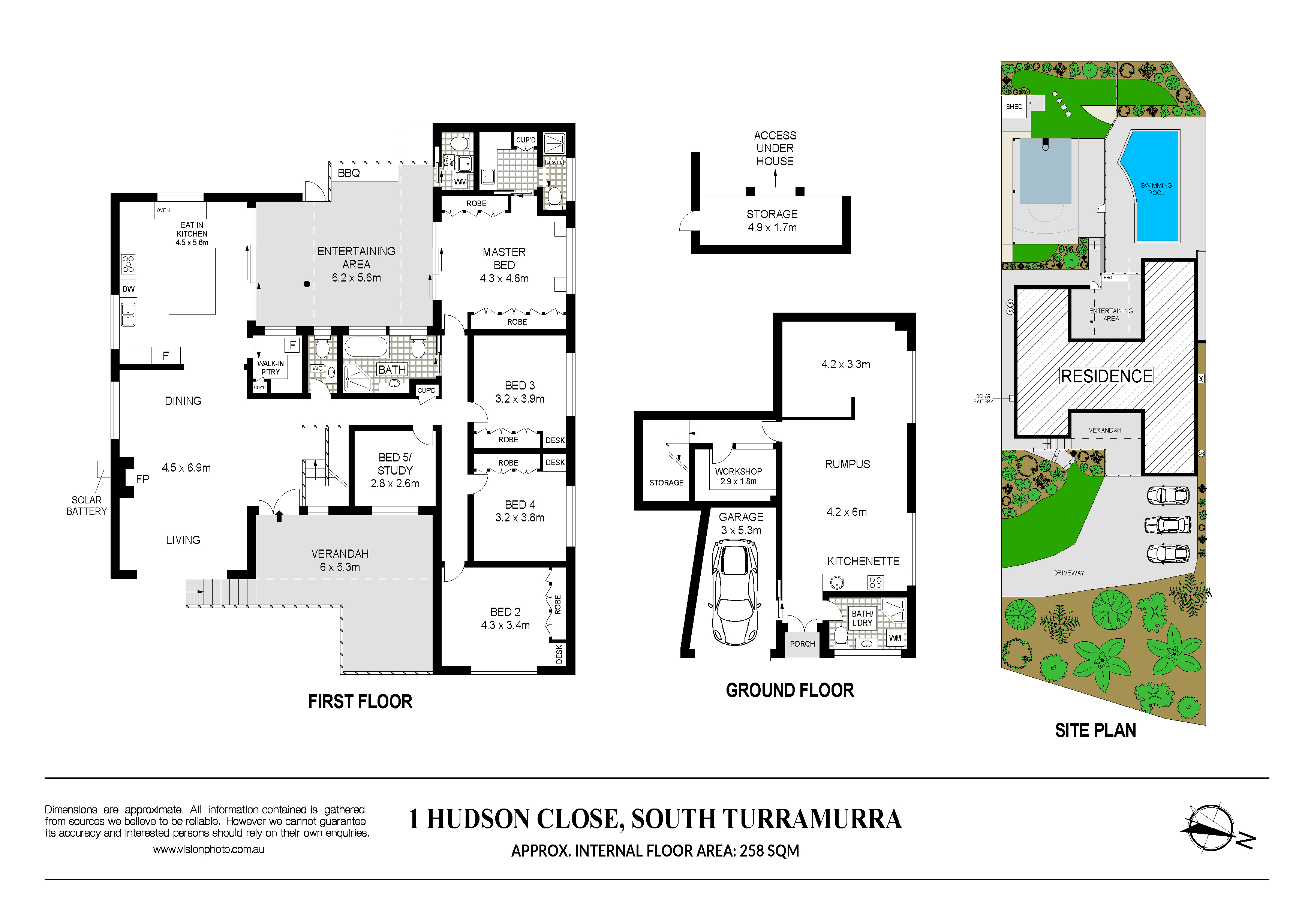 5-bedroom house at 1 HUDSON CLOSE, South Turramurra NSW 2074, Ku-Ring-Gai, New South Wales