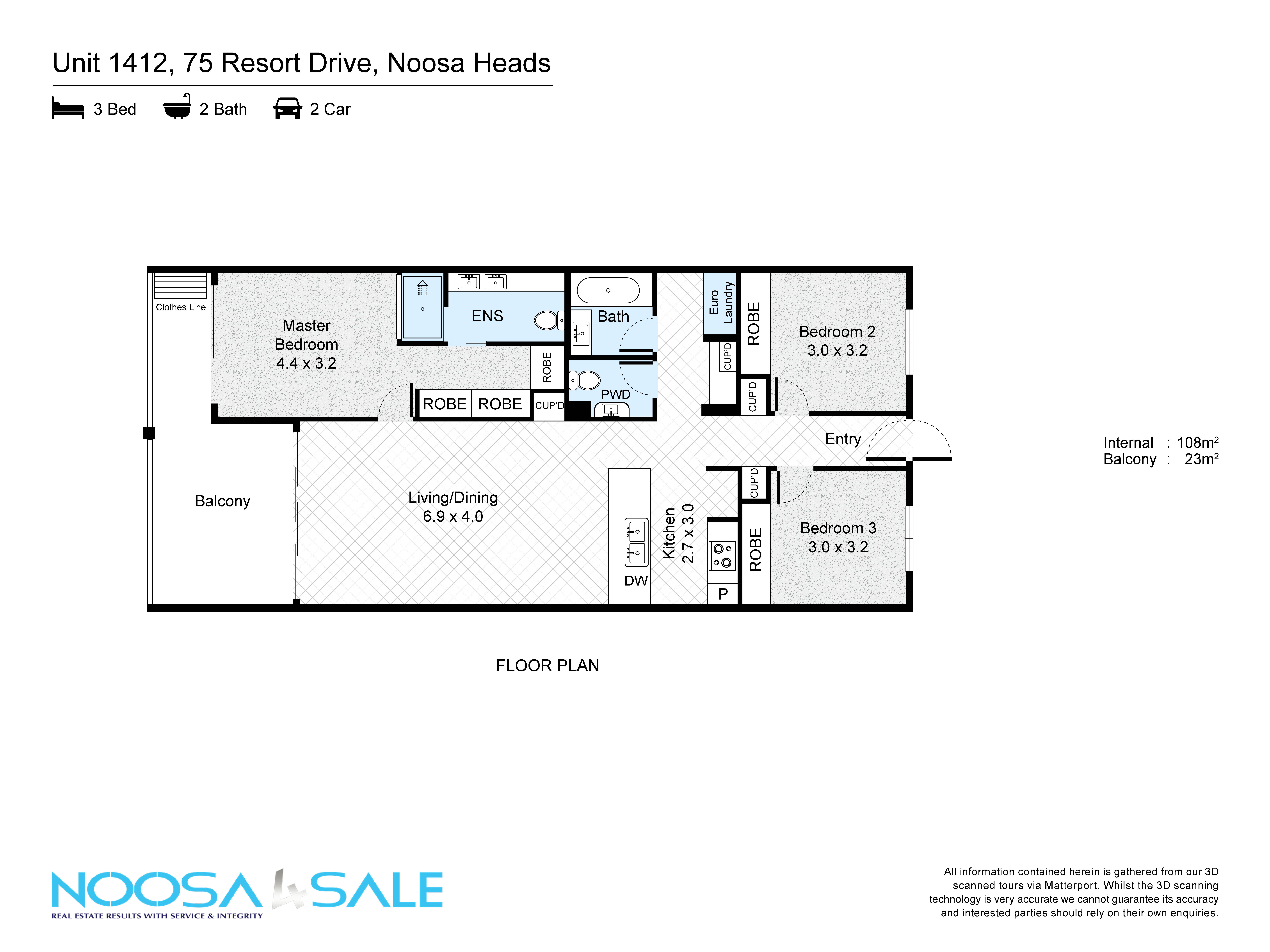 3-bedroom unit at 1412/75 Resort Drive, Noosa Heads, Qld, 4567, Noosa, Queensland