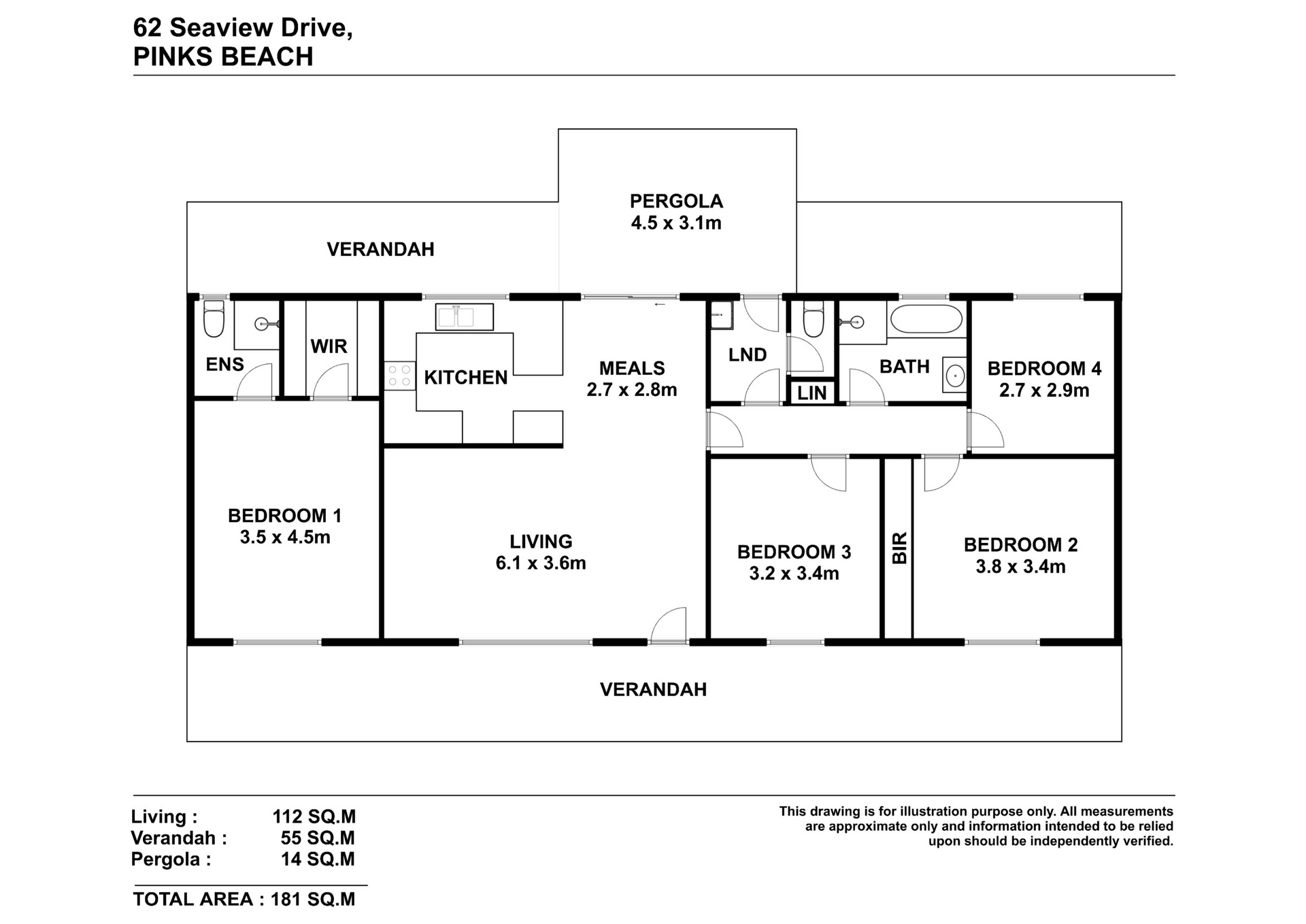 4-bedroom house at 64 SEAVIEW DRIVE, Pinks Beach SA 5275, , South Australia