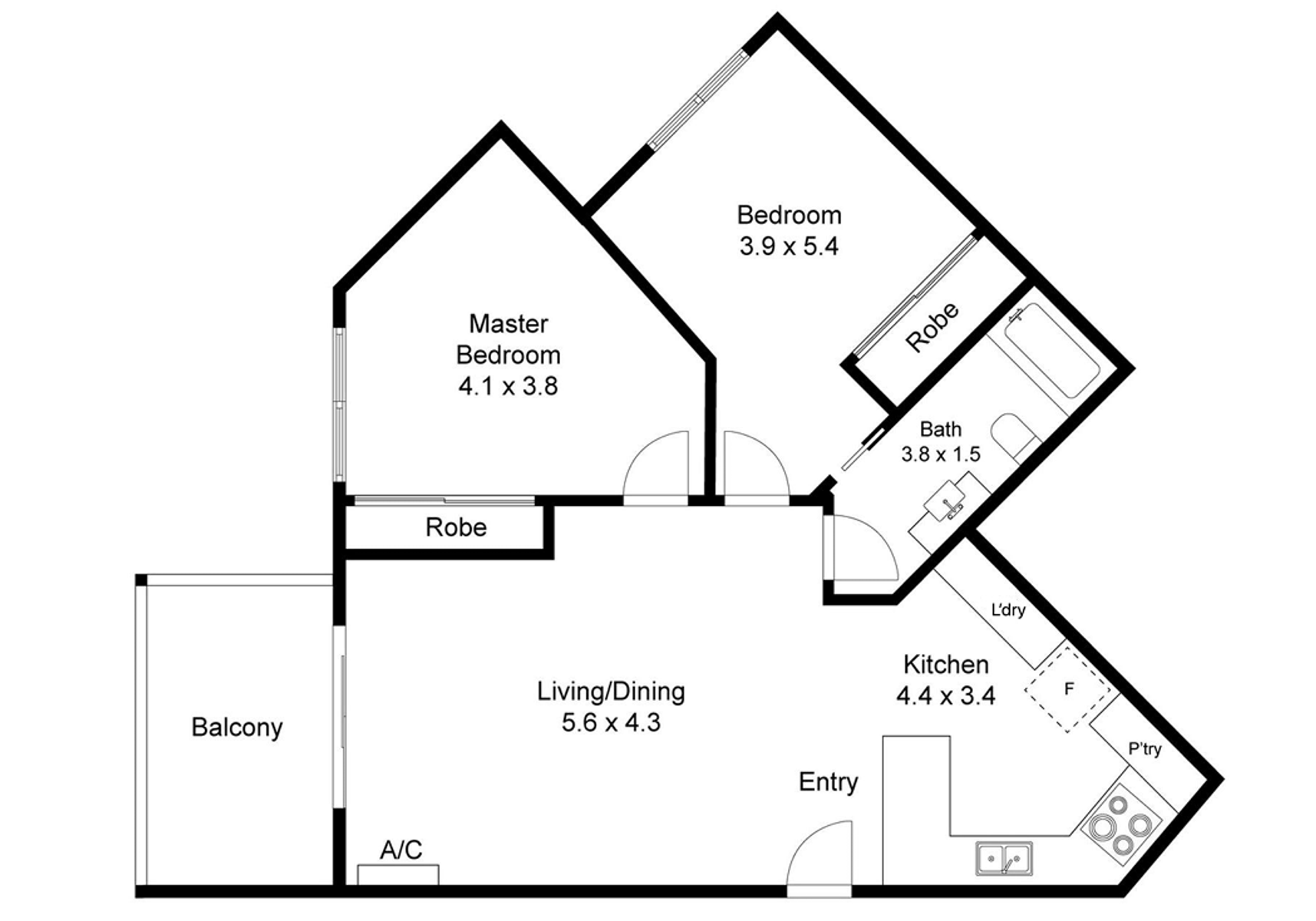 2-bedroom unit at 312 6 EXFORD STREET, BRISBANE CITY QLD 4000, Brisbane, Queensland