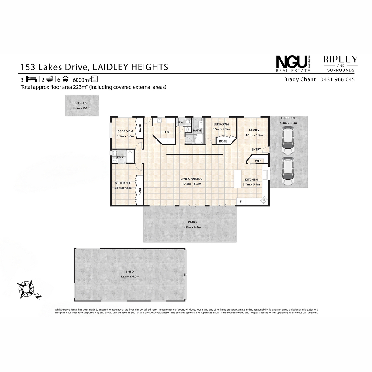 3-bedroom house at 153 Lakes Drive, Laidley Heights, QLD 4341, Lockyer Valley, Queensland