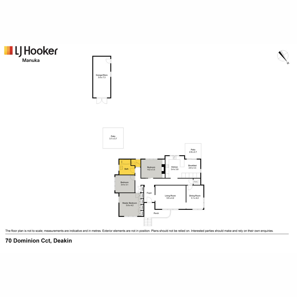 3-bedroom house at 70 DOMINION CIRCUIT, Deakin ACT 2600, Unincorporated Act, Australian Capital Territory