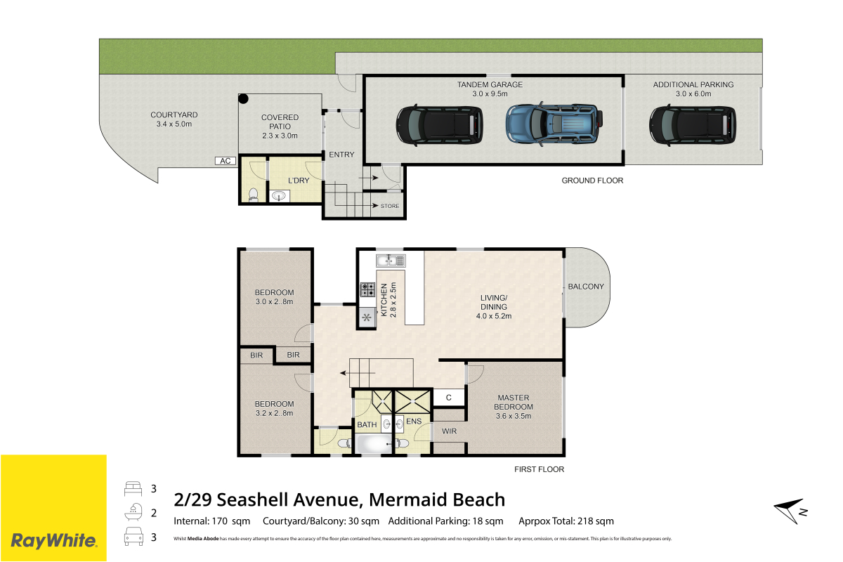 3-bedroom unit at 2/29 Seashell Avenue, Mermaid Beach, QLD 4218, Gold Coast, Queensland