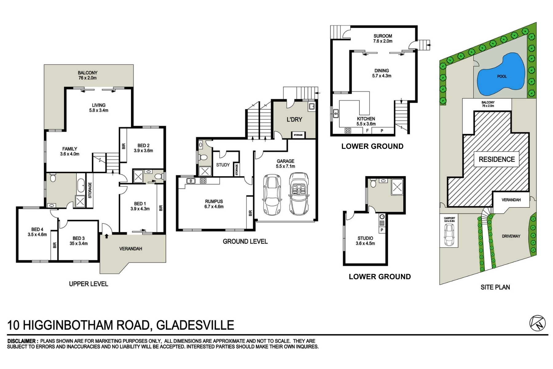 6-bedroom house at 10 Higginbotham Road, Gladesville, NSW 2111, Hunters Hill, New South Wales