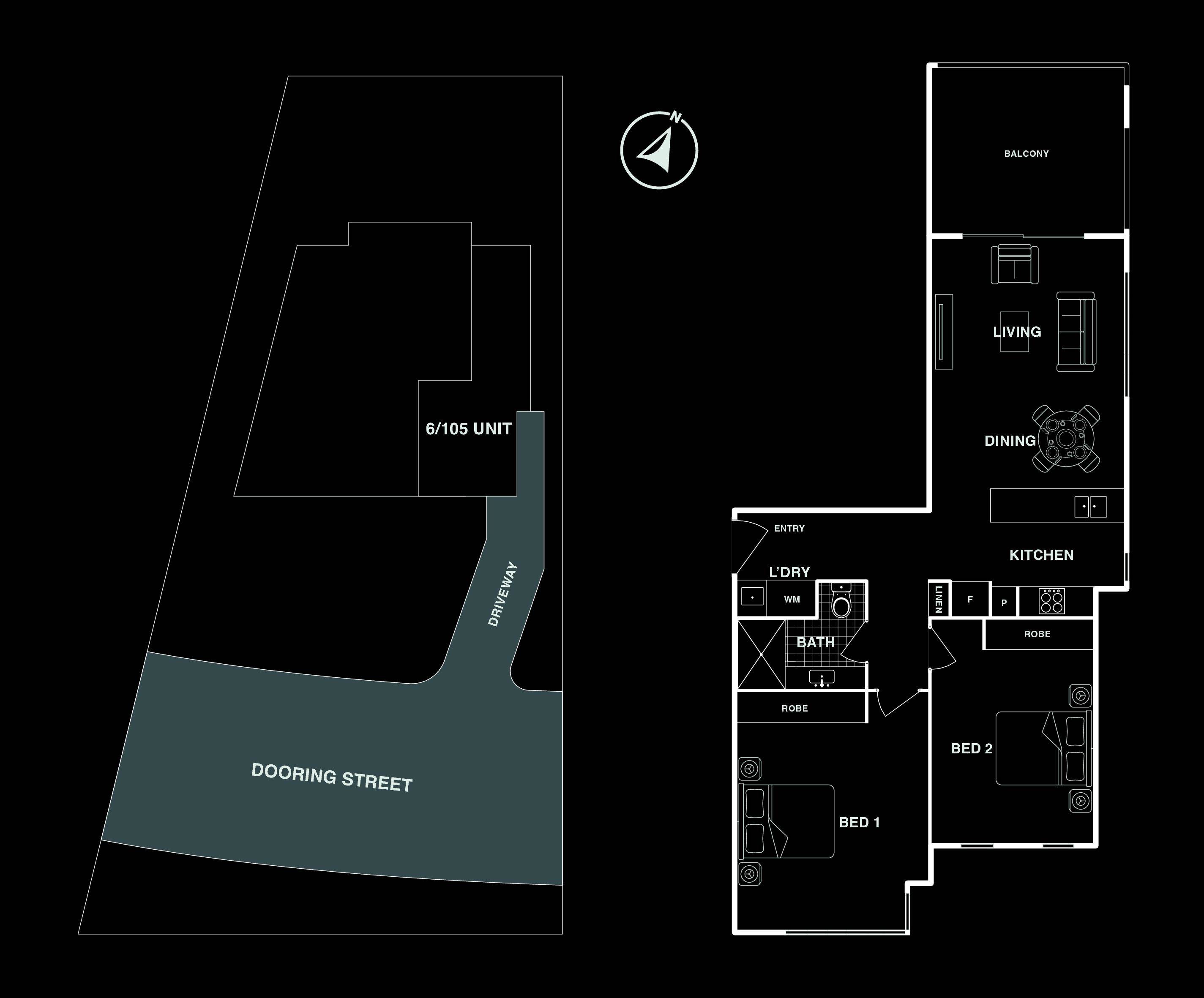 2-bedroom unit at 6/105 Dooring Street, Dickson, ACT 2602, Unincorporated Act, Australian Capital Territory