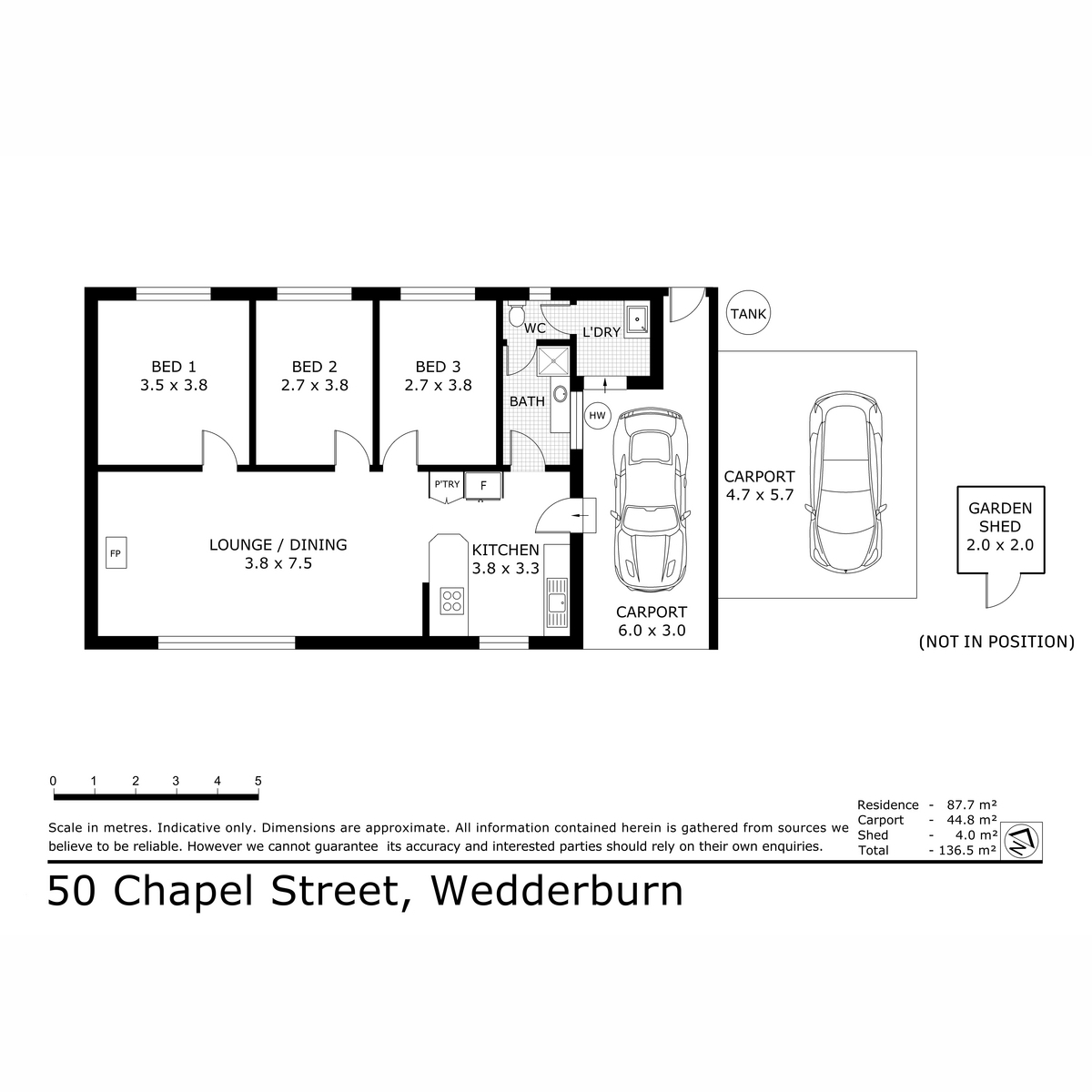 3-bedroom house at 50 Chapel Street, Wedderburn, VIC 3518, Loddon, Victoria