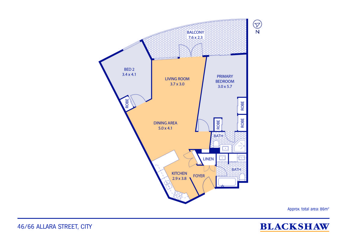 2-bedroom unit at 46/66 Allara Street, City, ACT 2601, Unincorporated Act, Australian Capital Territory
