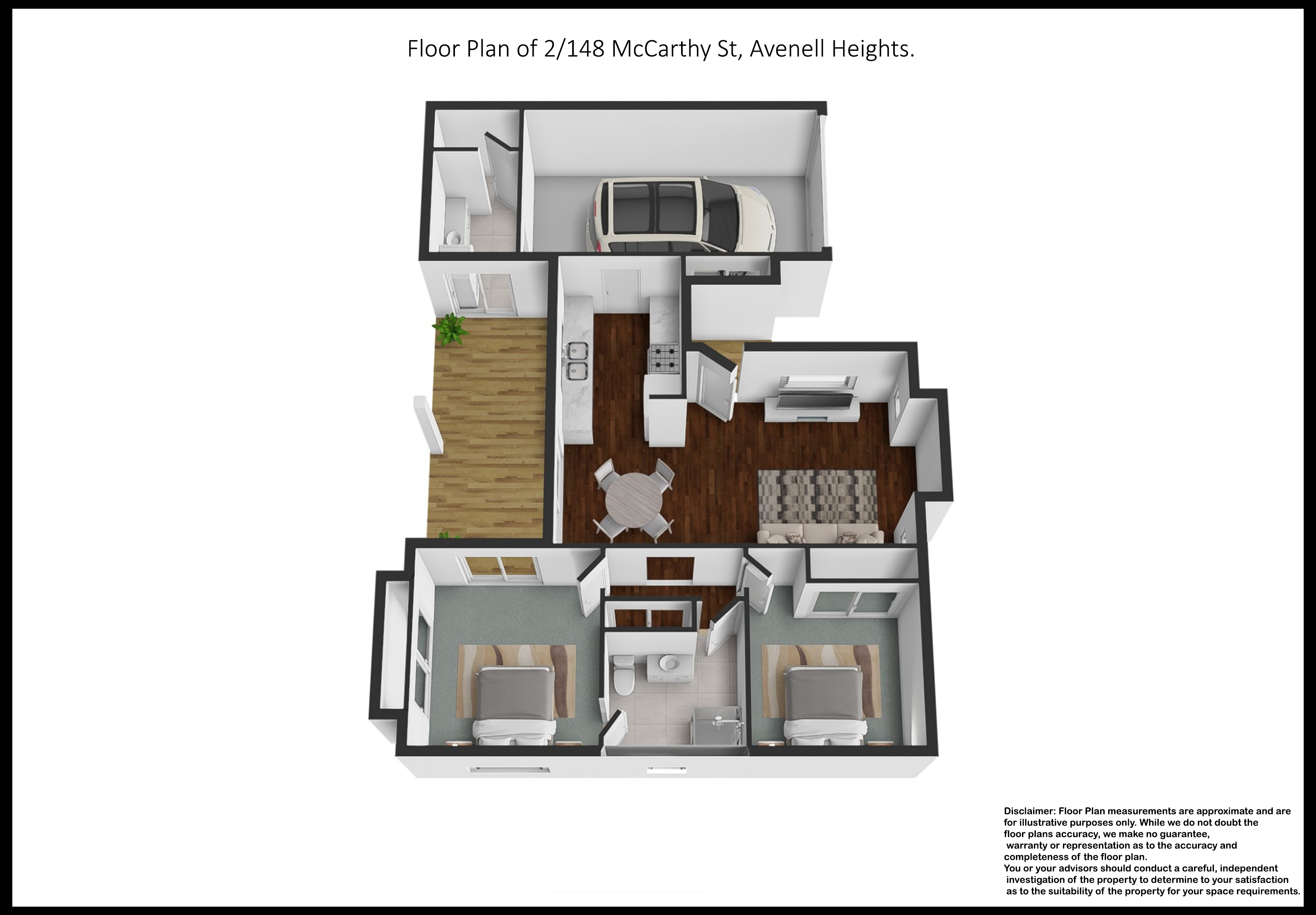 2-bedroom unit at 2 148 MCCARTHY ROAD, AVENELL HEIGHTS QLD 4670, Bundaberg, Queensland