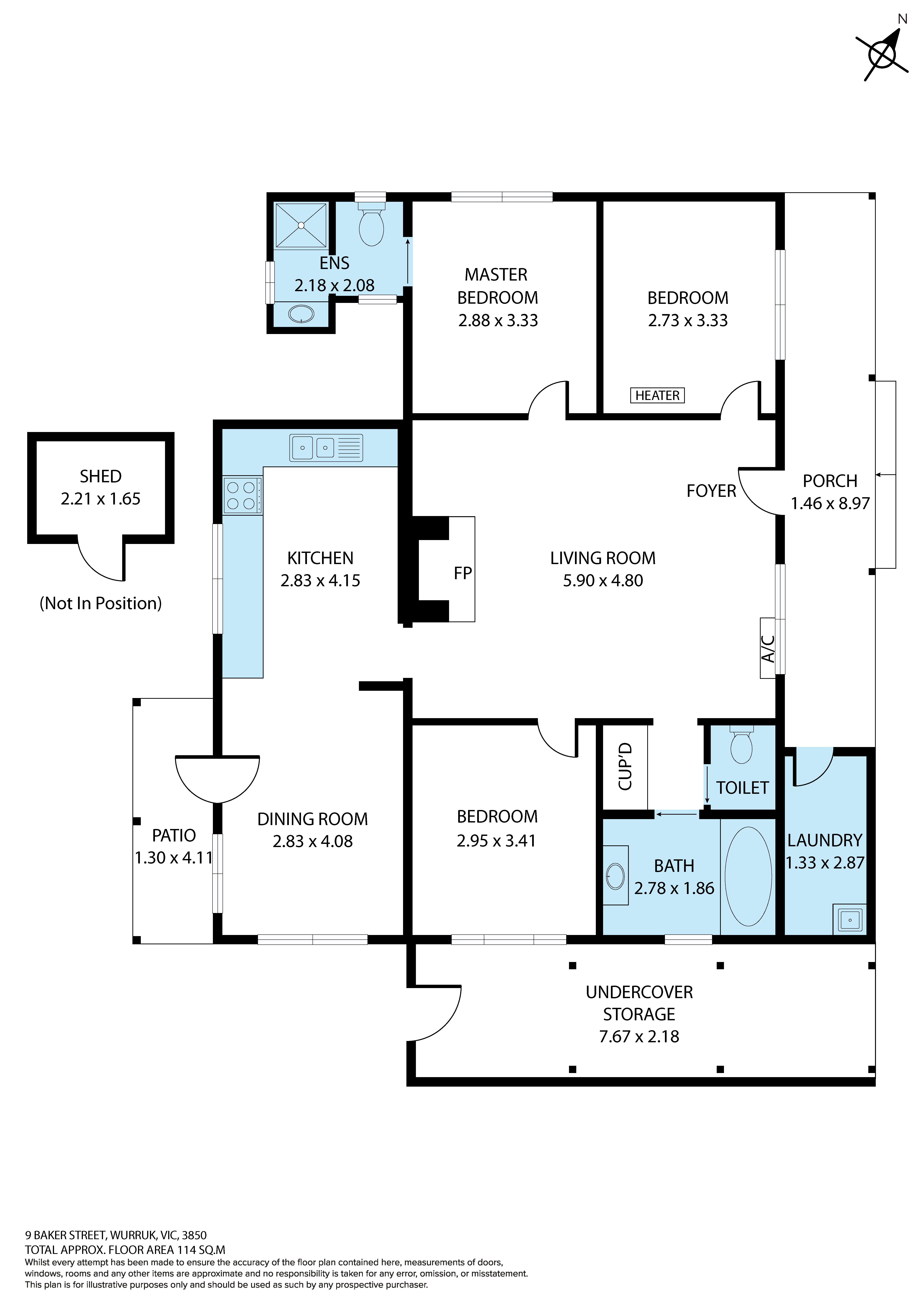 3-bedroom house at 9 BAKER STREET, Wurruk VIC 3850, Wellington, Victoria