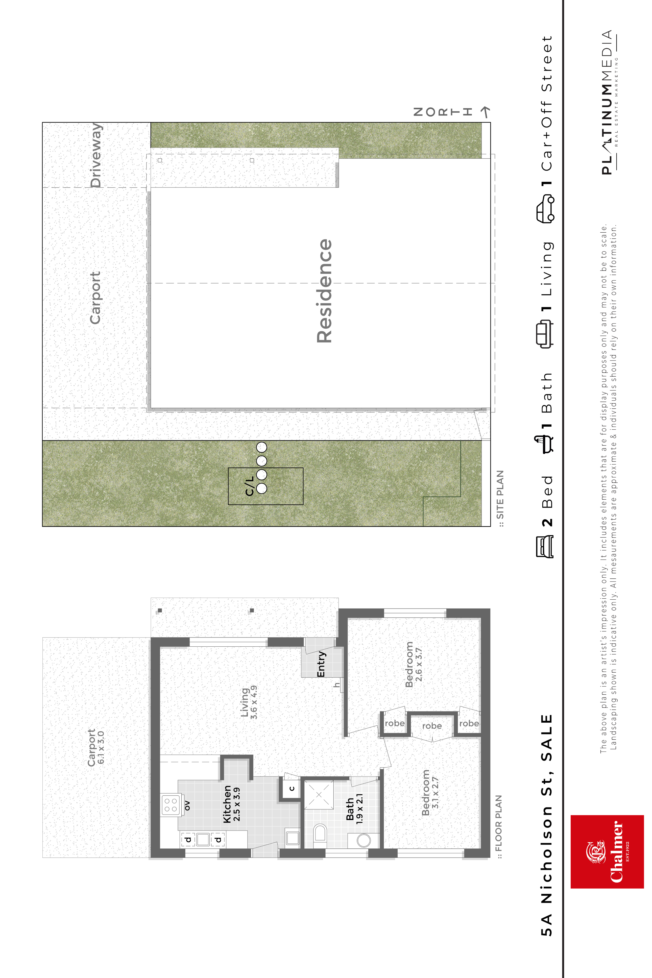 2-bedroom unit at 5A NICHOLSON STREET, Sale VIC 3850, Wellington, Victoria