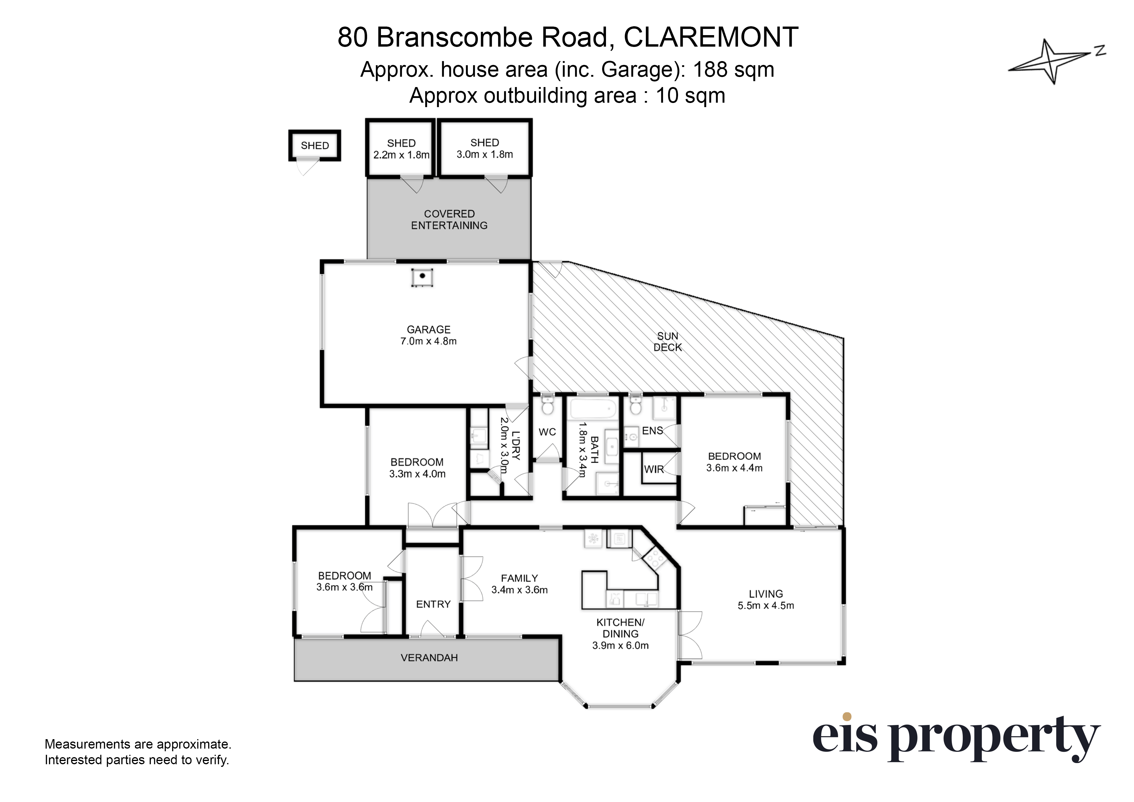 3-bedroom house at 80 BRANSCOMBE ROAD, Claremont TAS 7011, Glenorchy, Tasmania