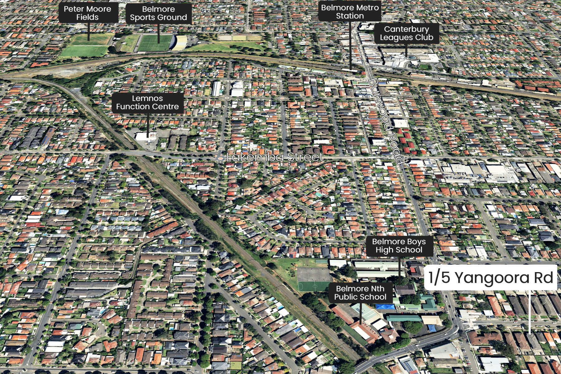 2-bedroom unit at 1 5 YANGOORA ROAD, BELMORE NSW 2192, Canterbury-Bankstown, New South Wales