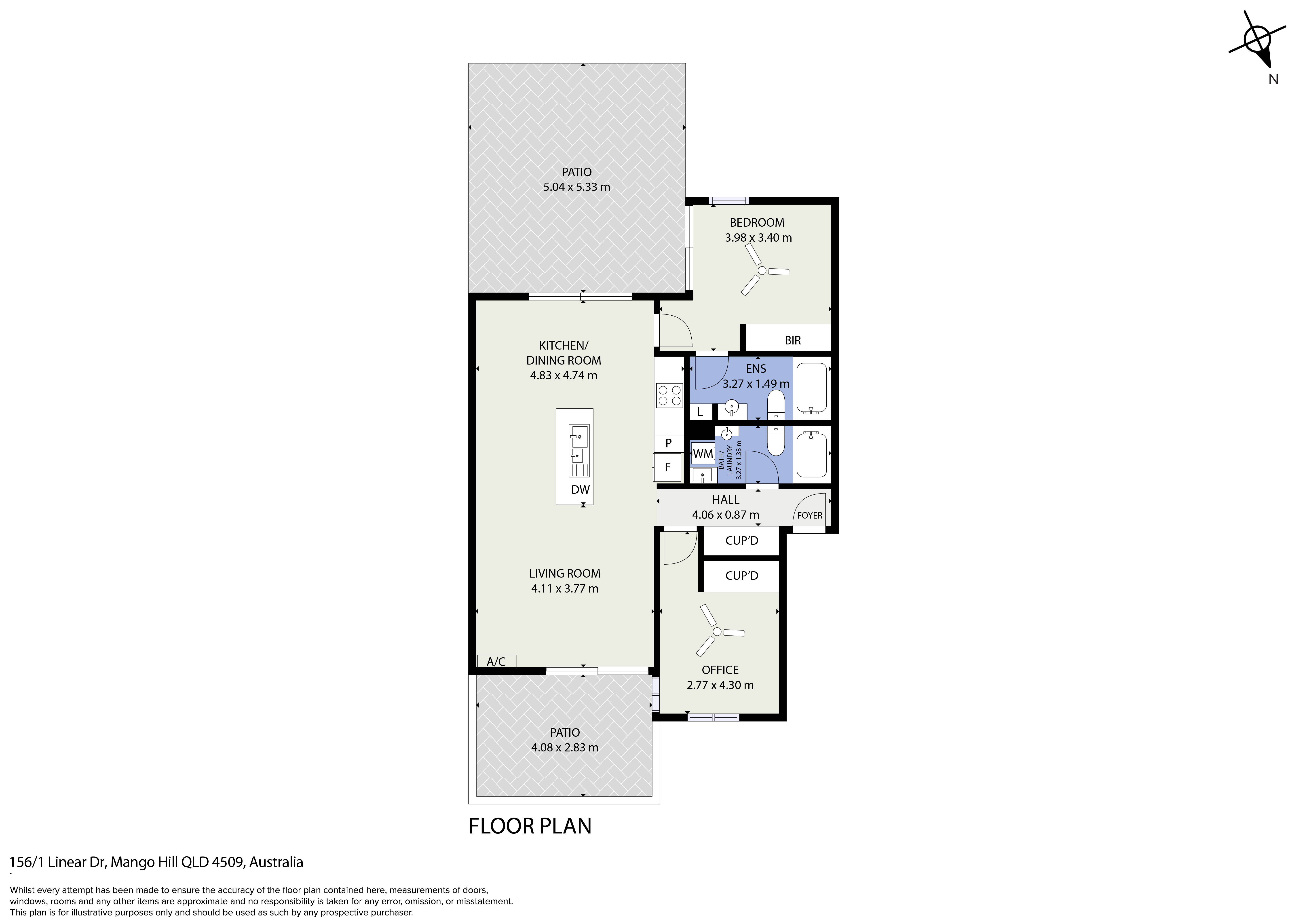 2-bedroom unit at 156/1 Linear Drive, Mango Hill, QLD 4509, Moreton Bay, Queensland